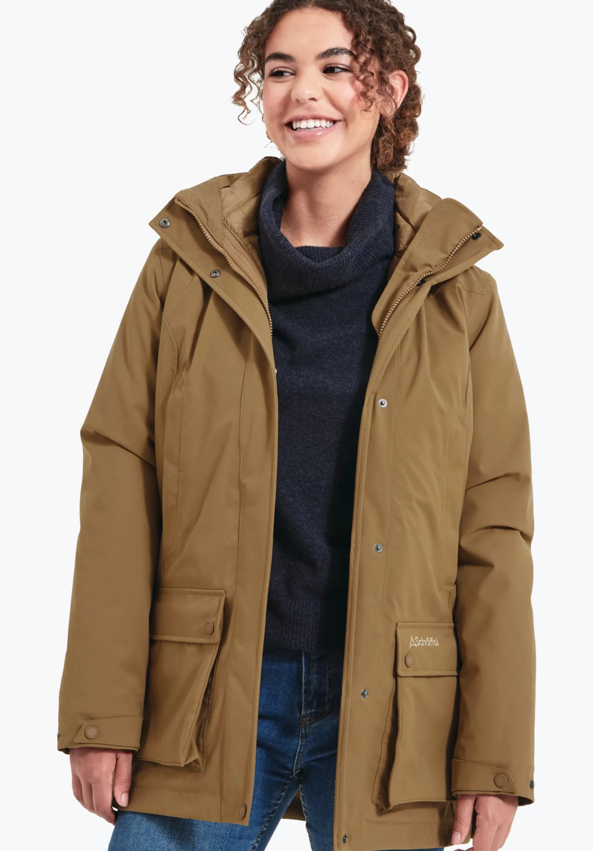 WOMEN SCHÖFFEL Travel/Leisure | Double Jackets<3in1 allrounder for cold days braun