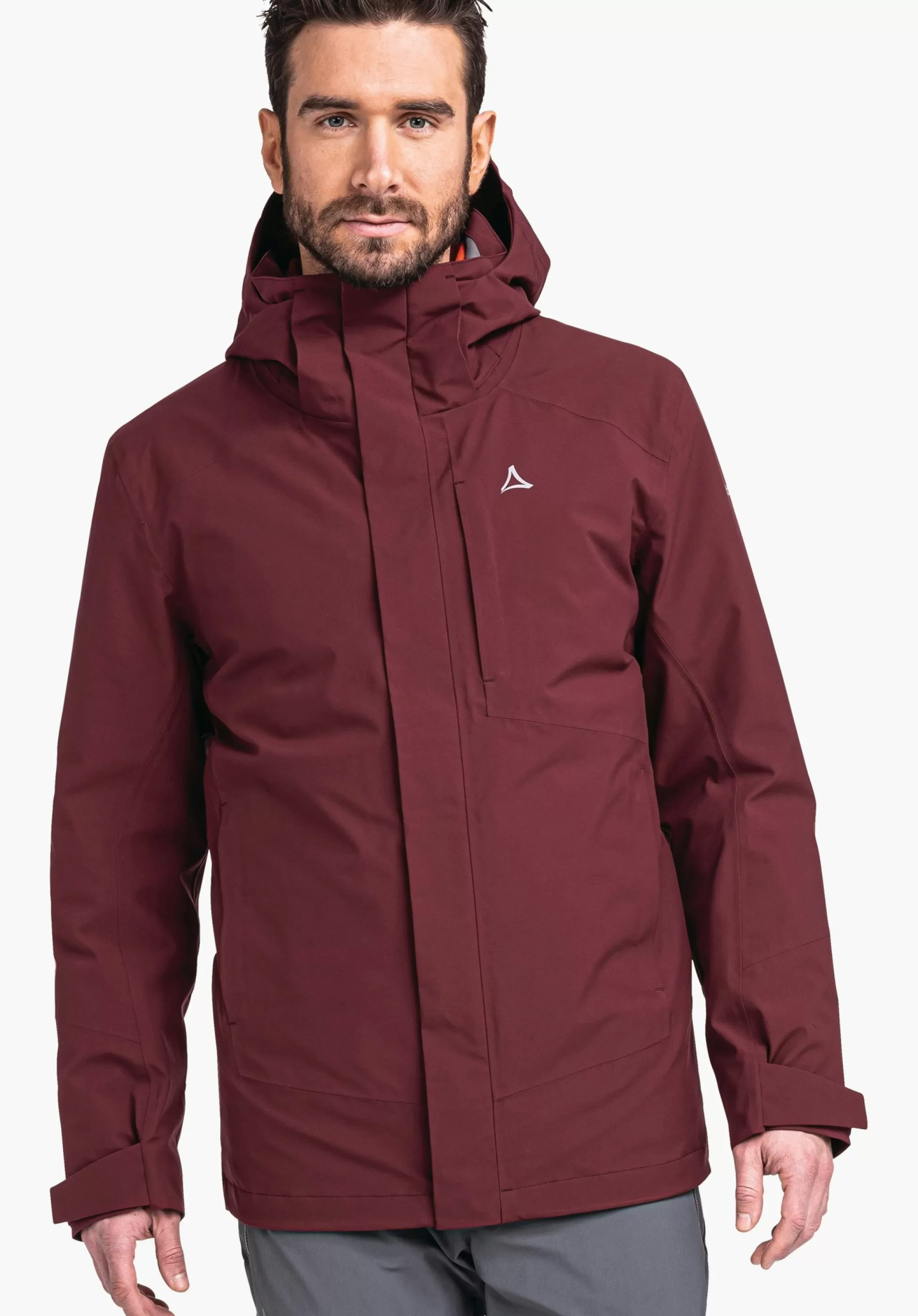 MEN SCHÖFFEL Trek & Hike | Double Jackets<3in1 hiking jacket with thermal inner red