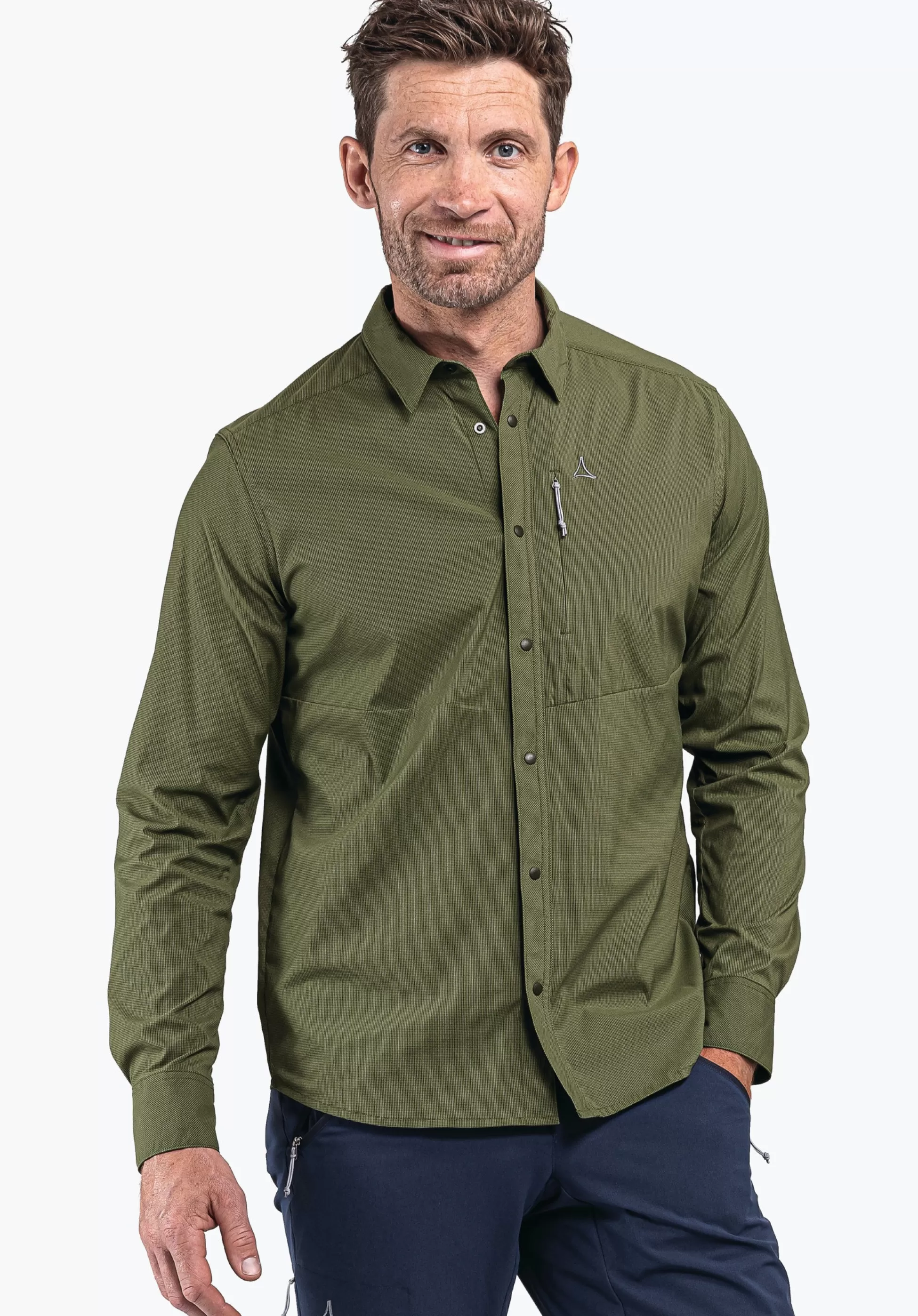 MEN SCHÖFFEL <Always dry in comfortable hiking shirt rot