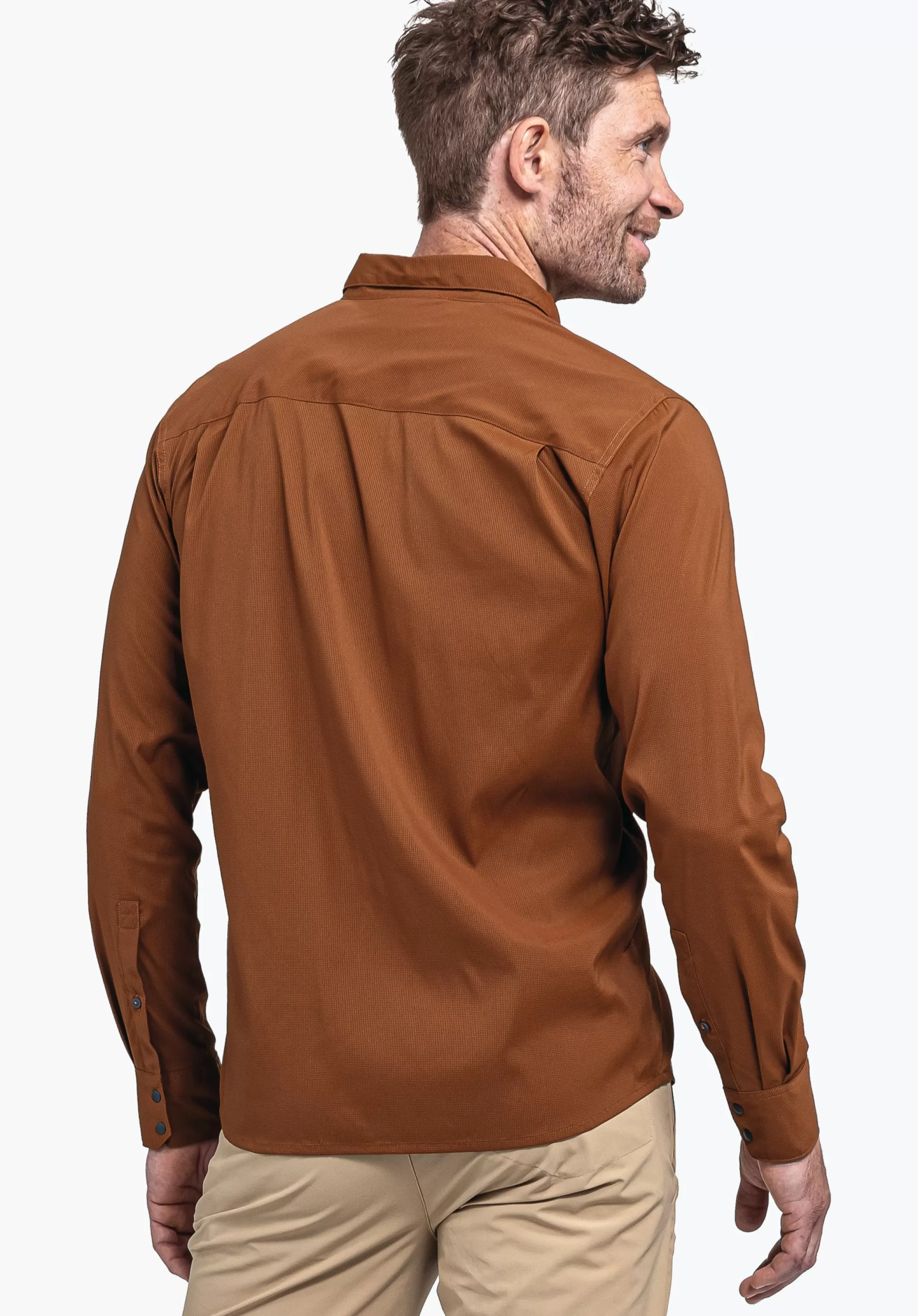 MEN SCHÖFFEL <Always dry in comfortable hiking shirt rot