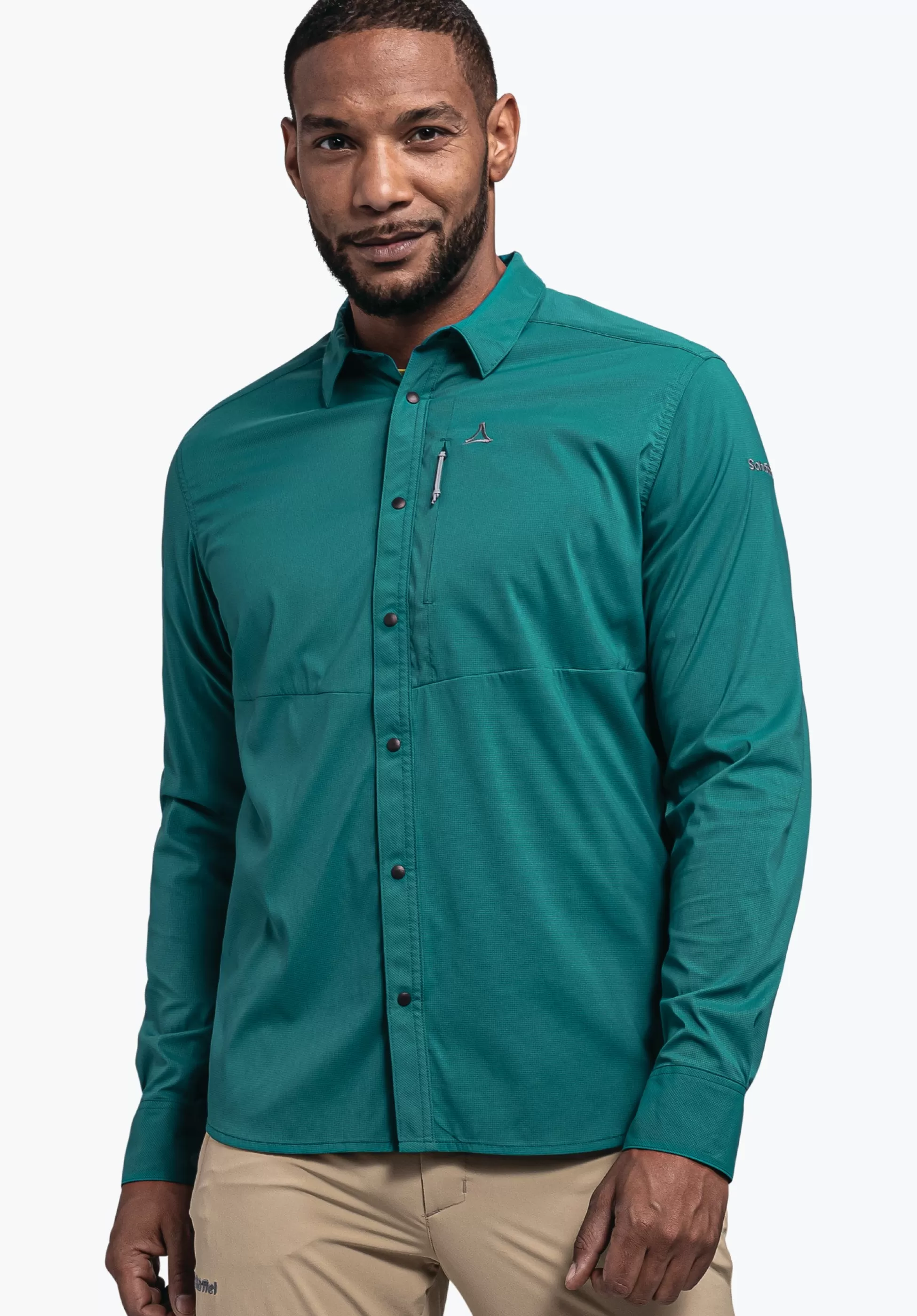 MEN SCHÖFFEL <Always dry in comfortable hiking shirt rot