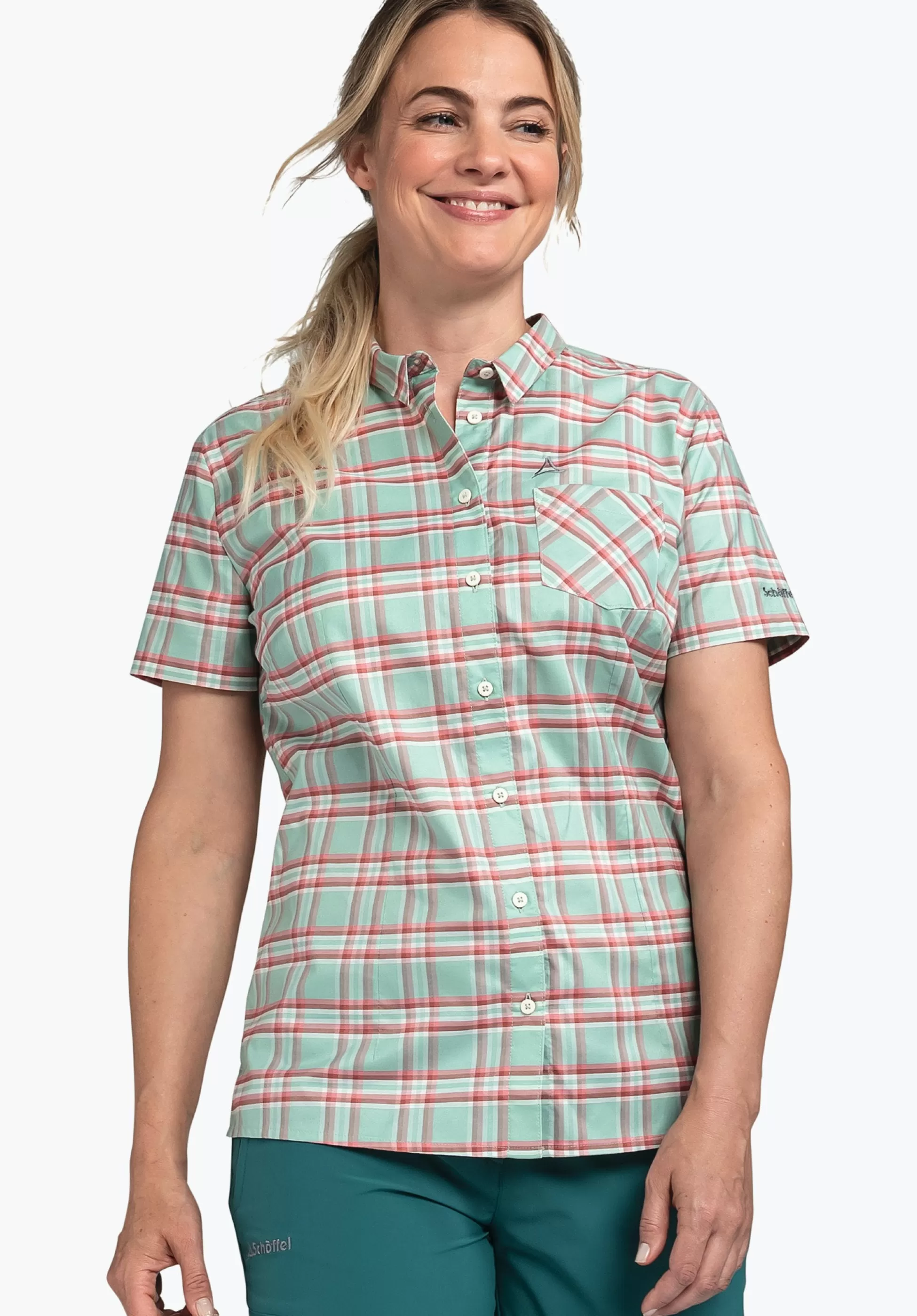 WOMEN SCHÖFFEL Trek & Hike<Basic blouse with comfortable feel green