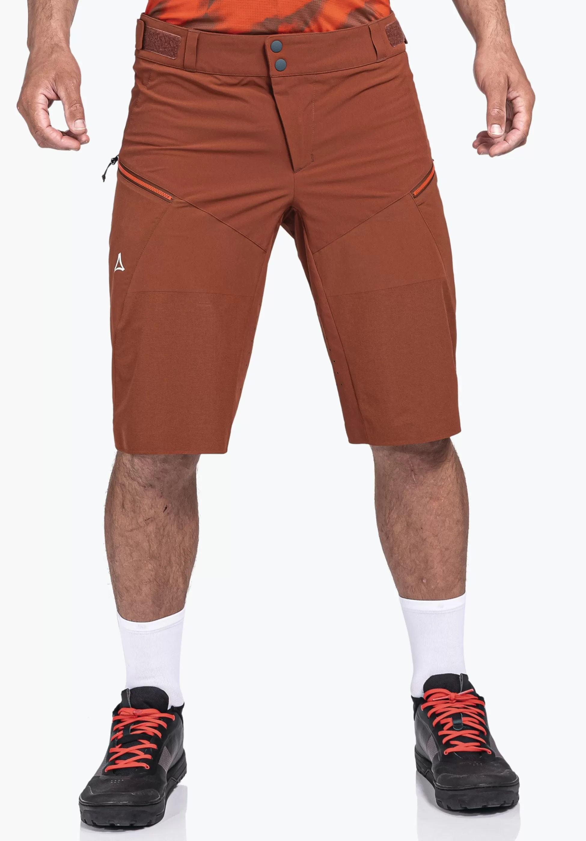 MEN SCHÖFFEL Bike<Bike Short with material reinforcements rot
