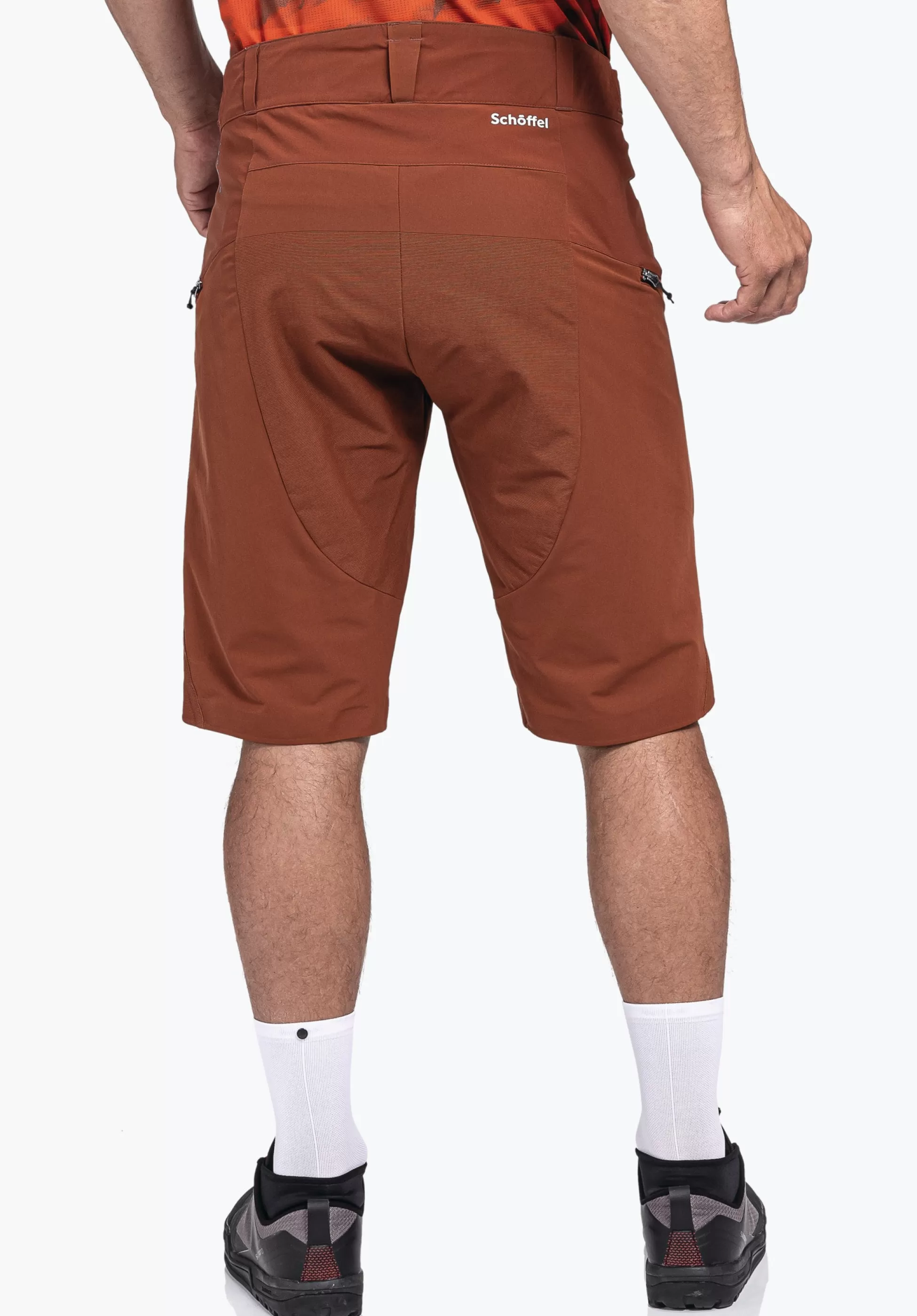 MEN SCHÖFFEL Bike<Bike Short with material reinforcements rot