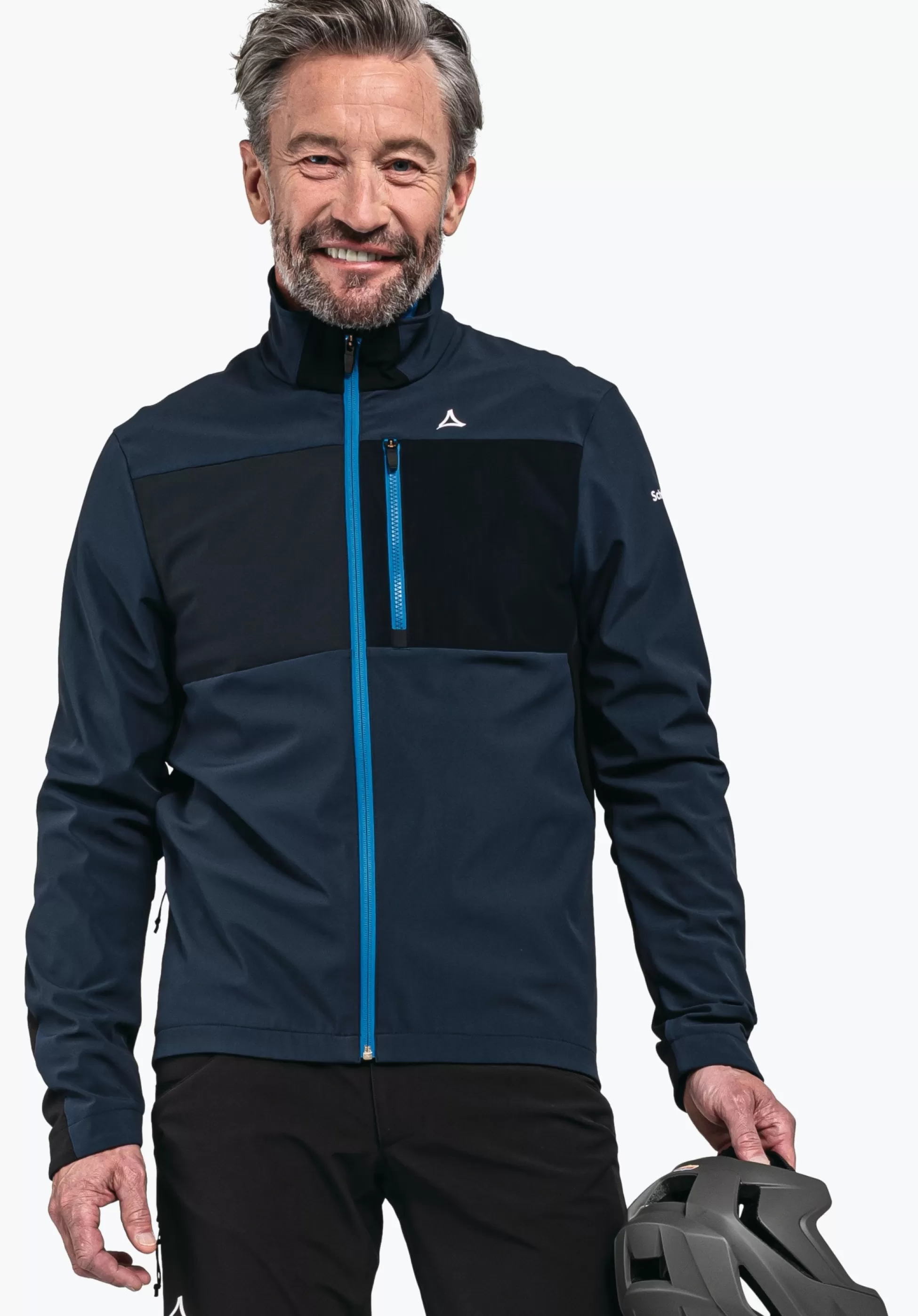 MEN SCHÖFFEL Bike<Bike softshell jacket in a material mix orange