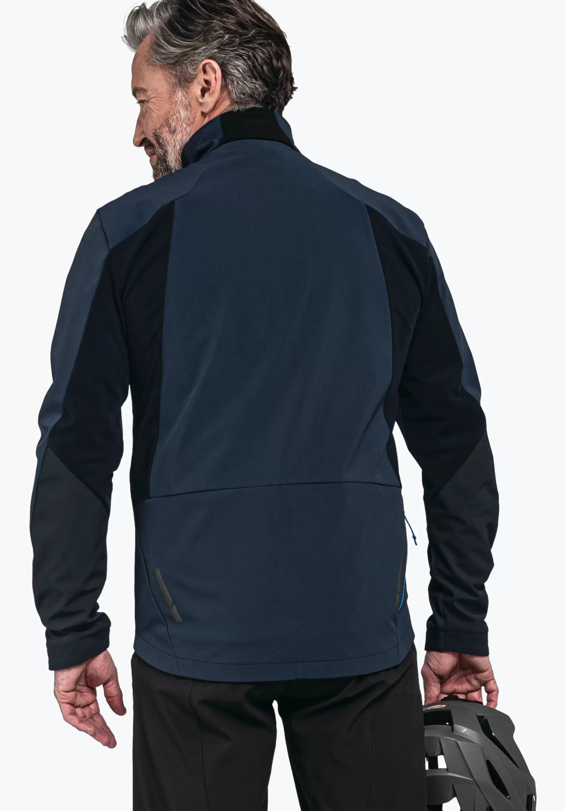 MEN SCHÖFFEL Bike<Bike softshell jacket in a material mix orange