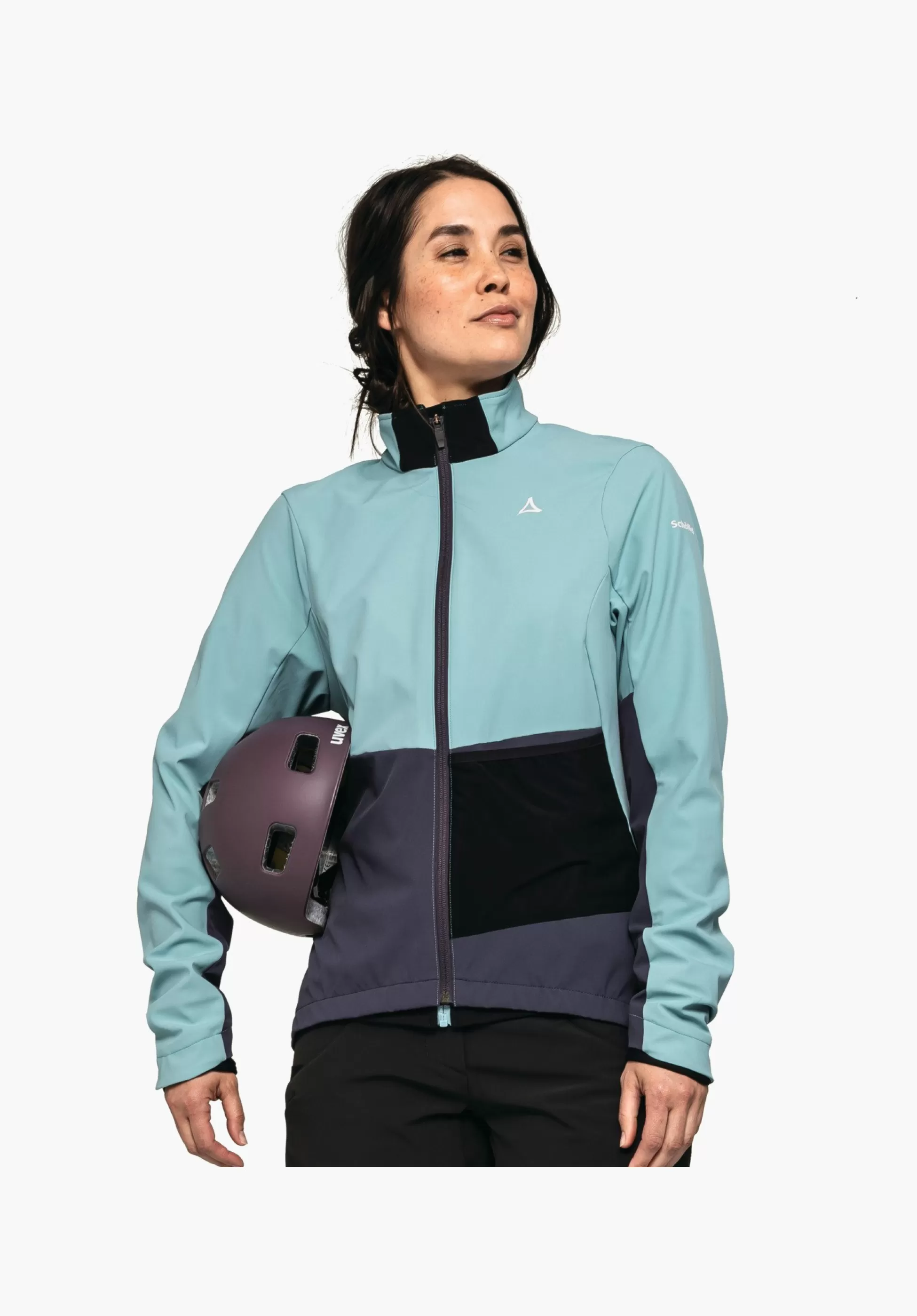 WOMEN SCHÖFFEL Bike<Bike softshell jacket in a material mix rot