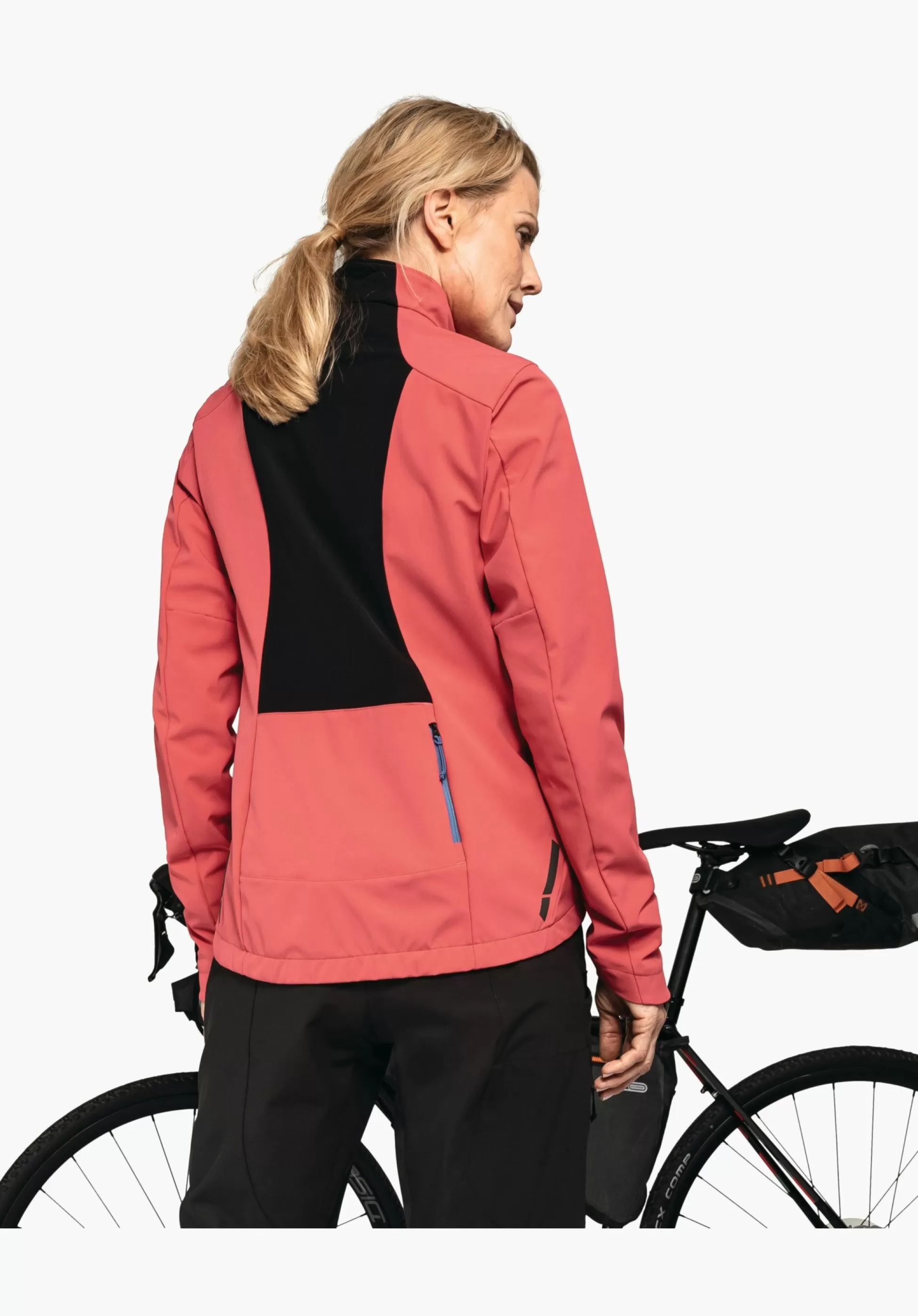 WOMEN SCHÖFFEL Bike<Bike softshell jacket in a material mix rot
