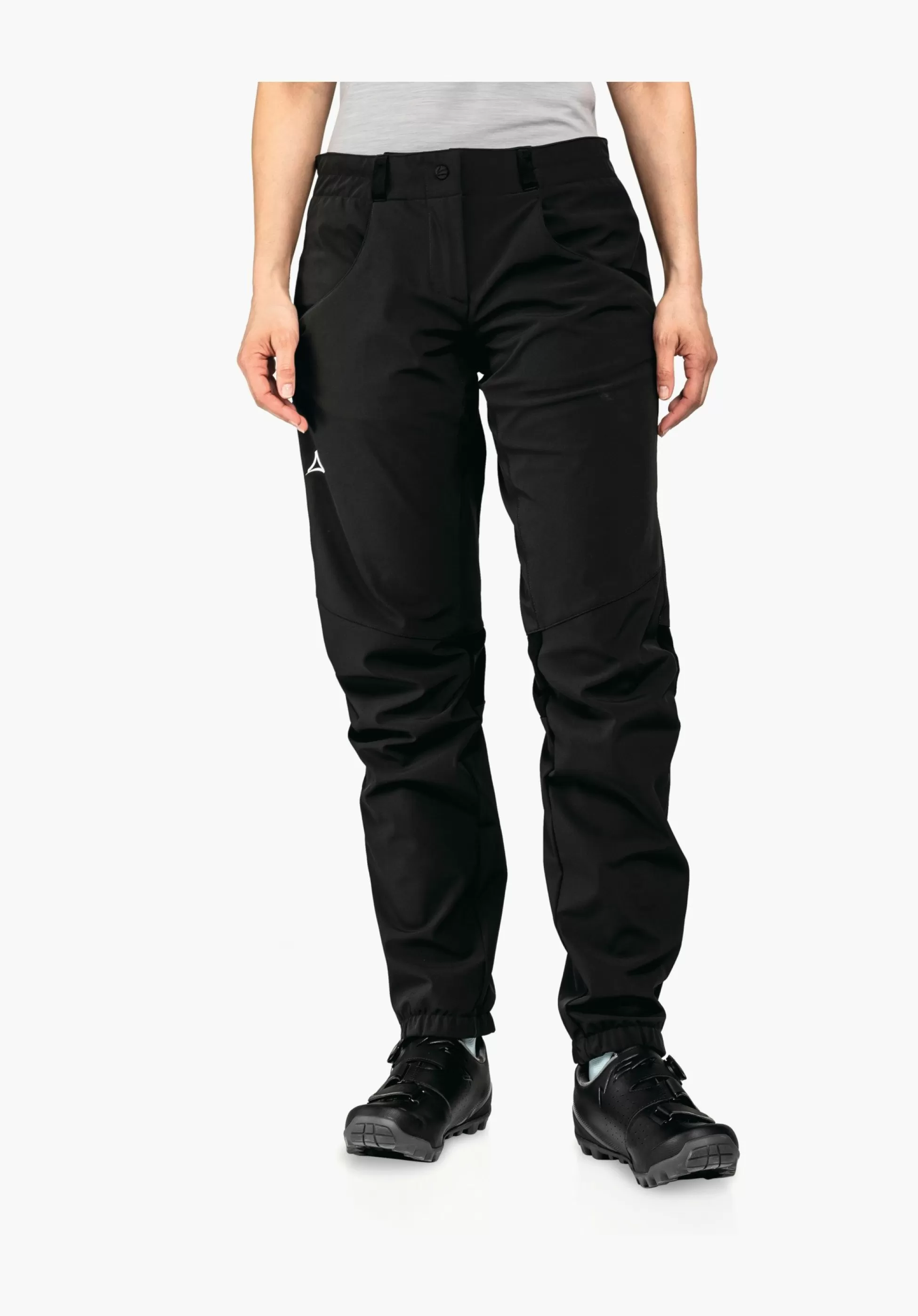 WOMEN SCHÖFFEL Bike | Pants Long<Bike softshell pants in a material mix black
