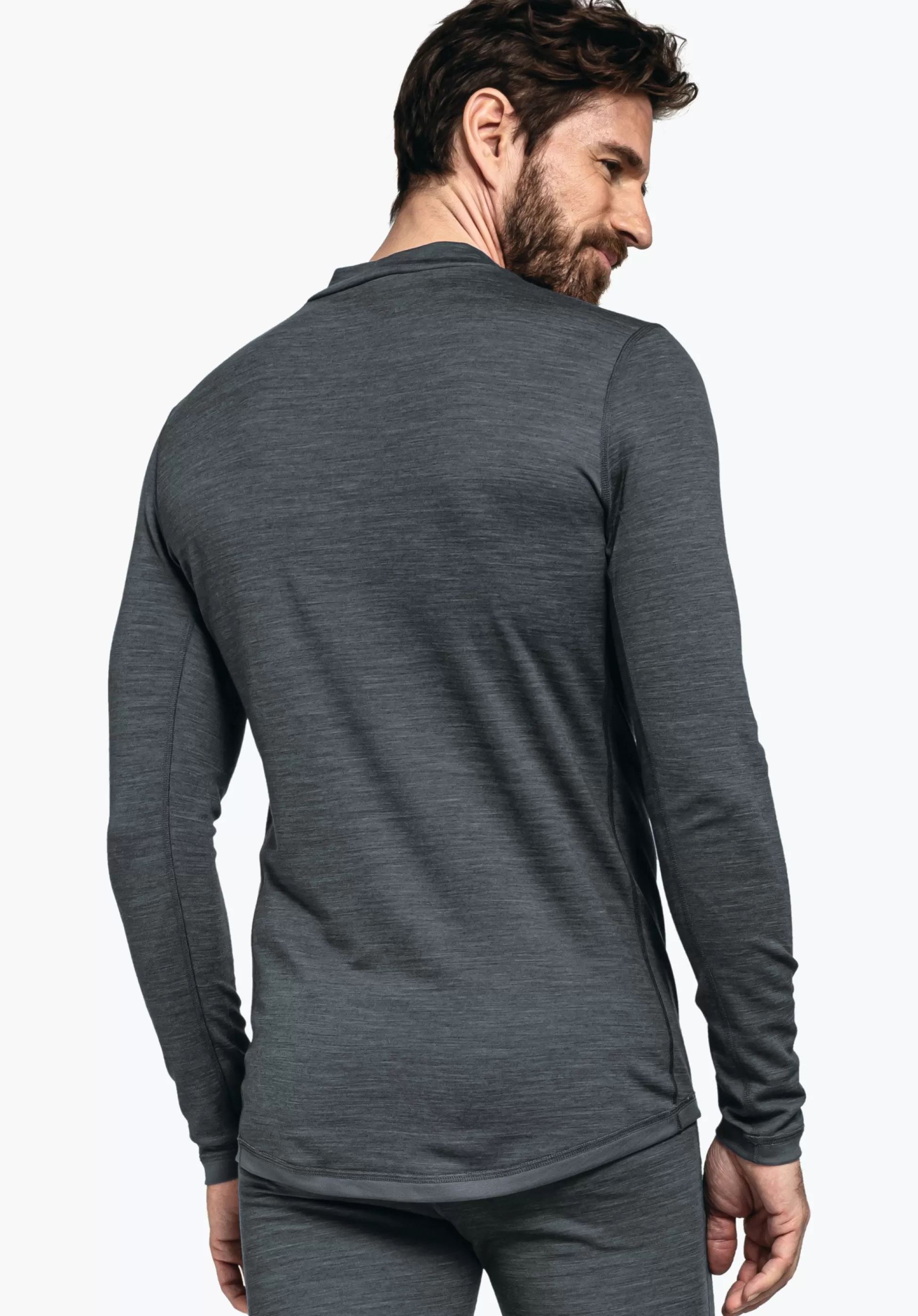 MEN SCHÖFFEL Skiing<Body temperature regulating Merino shirt blue