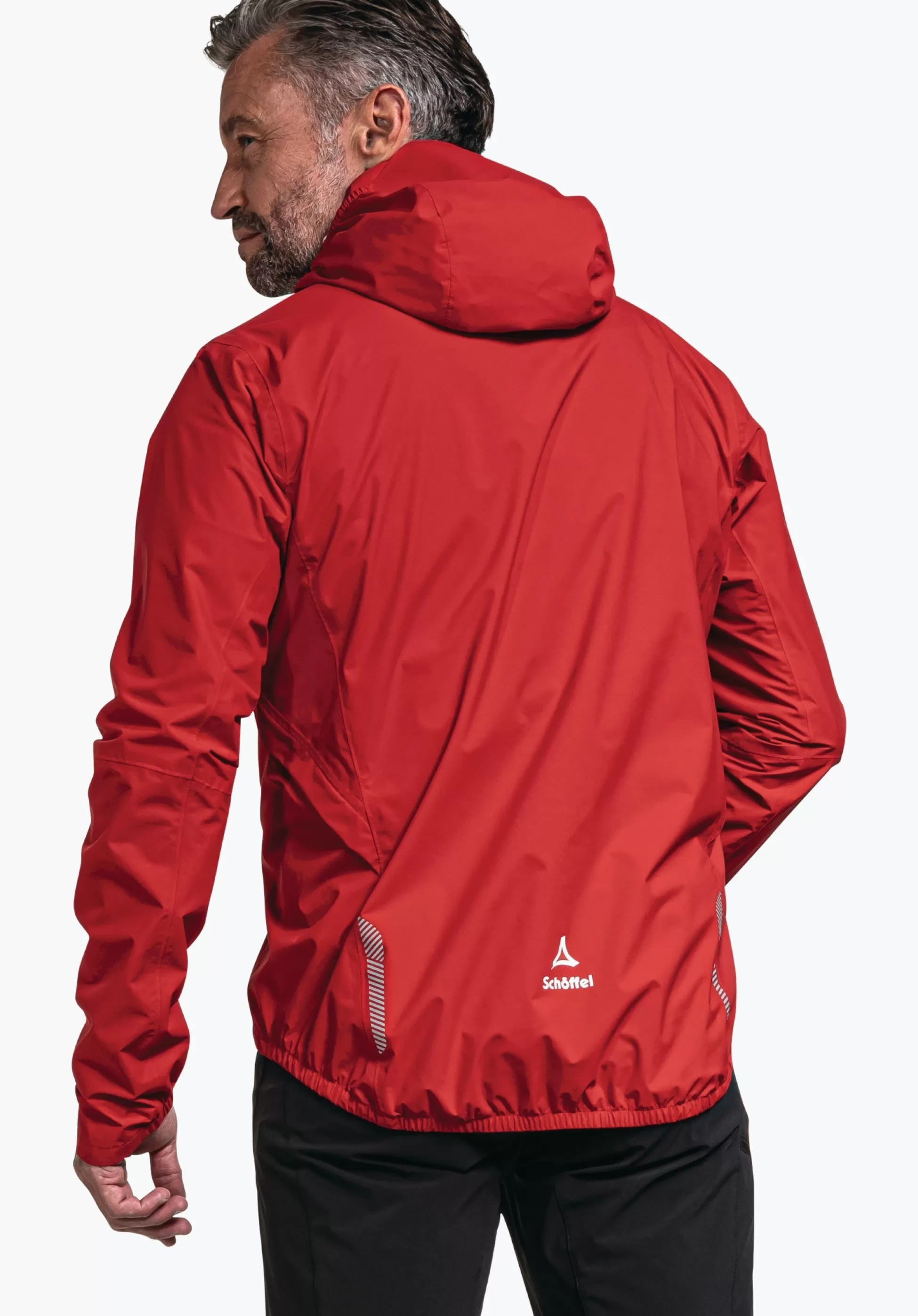 MEN SCHÖFFEL Bike<Breathable rain jacket for cycle trips rot