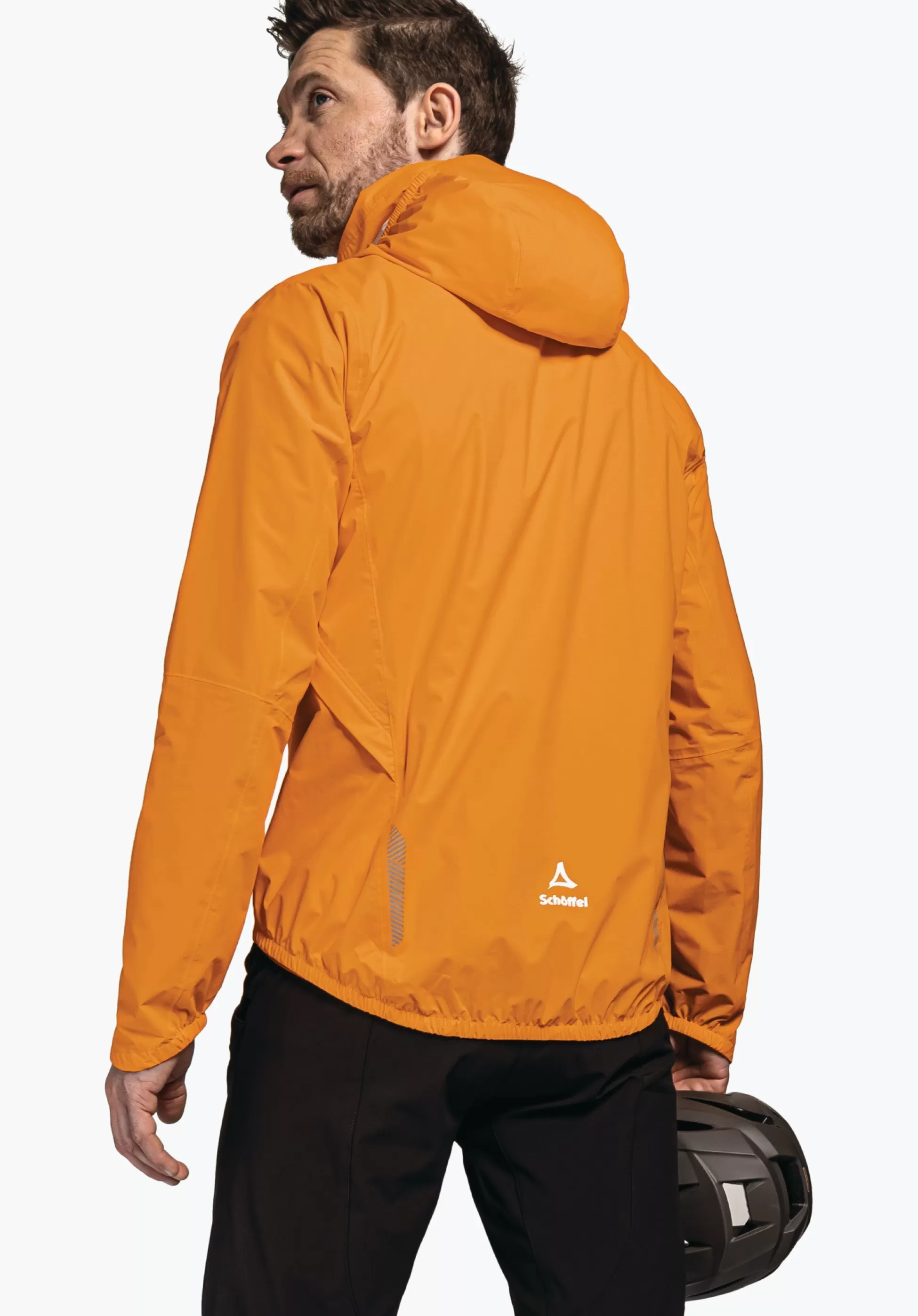 MEN SCHÖFFEL Bike<Breathable rain jacket for cycle trips rot