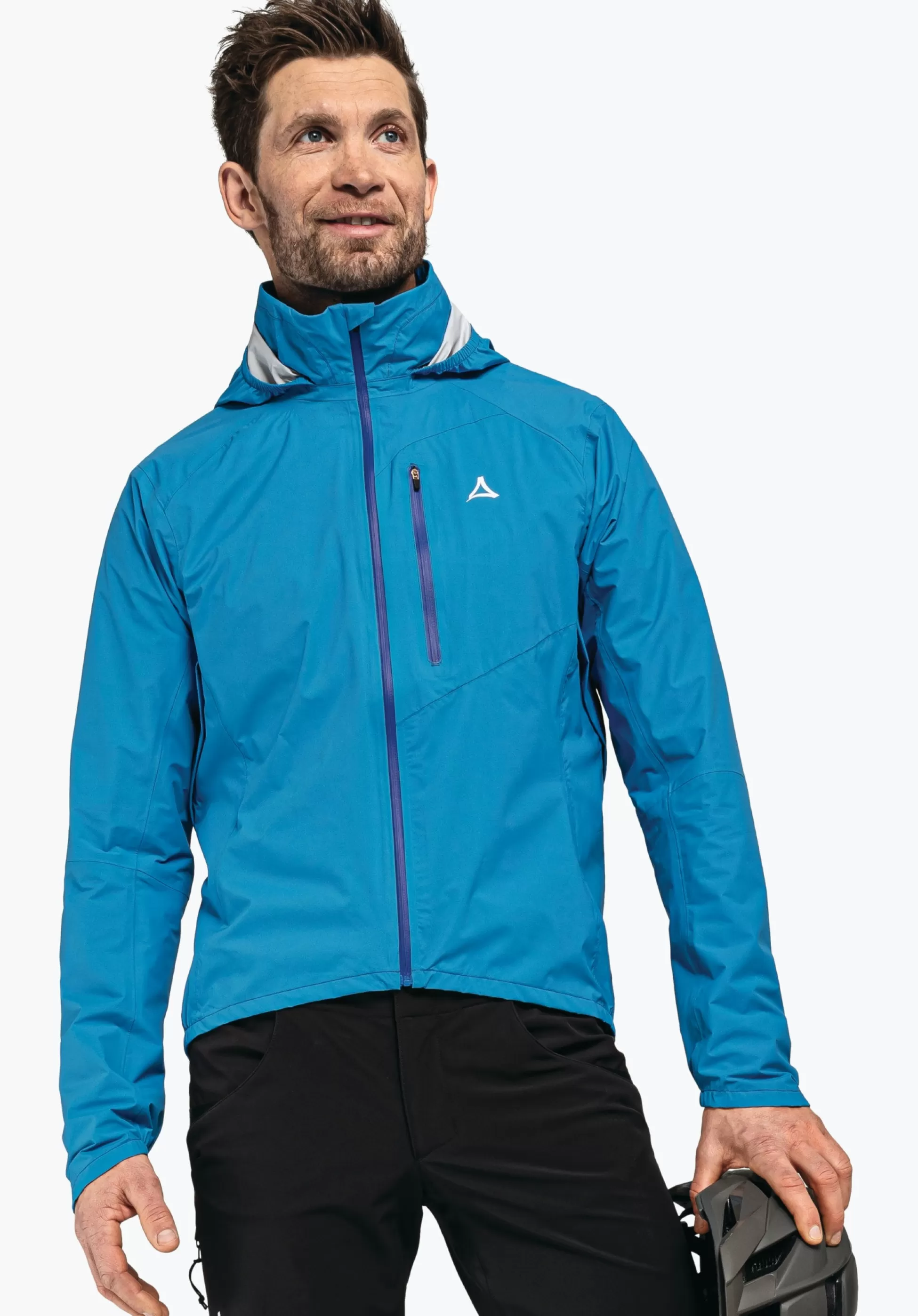 MEN SCHÖFFEL Bike<Breathable rain jacket for cycle trips rot