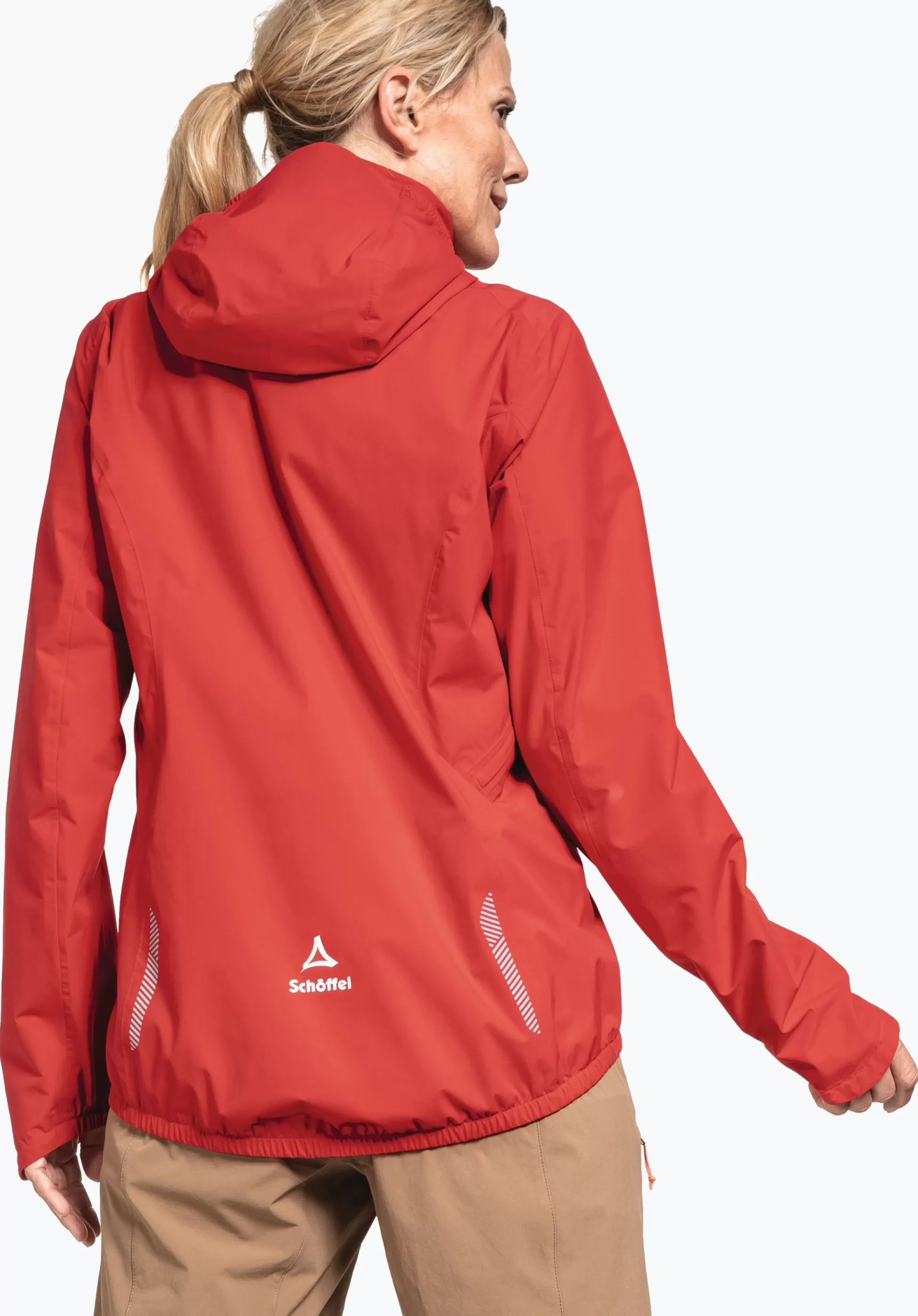WOMEN SCHÖFFEL Bike<Breathable rain jacket for cycle trips red