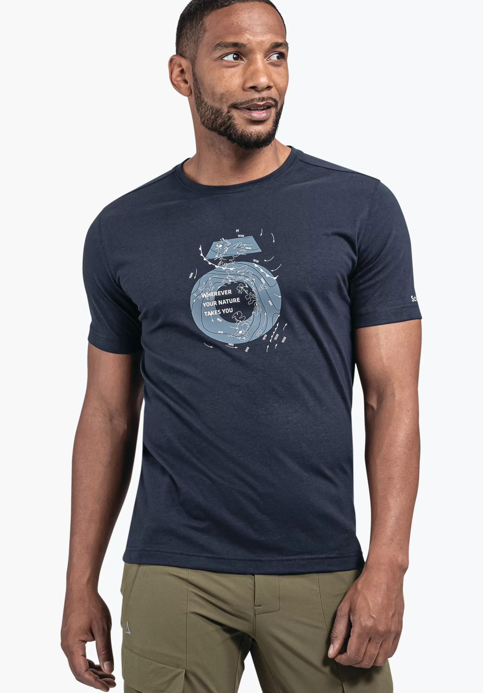 MEN SCHÖFFEL <Breathable t shirt for hiking orange