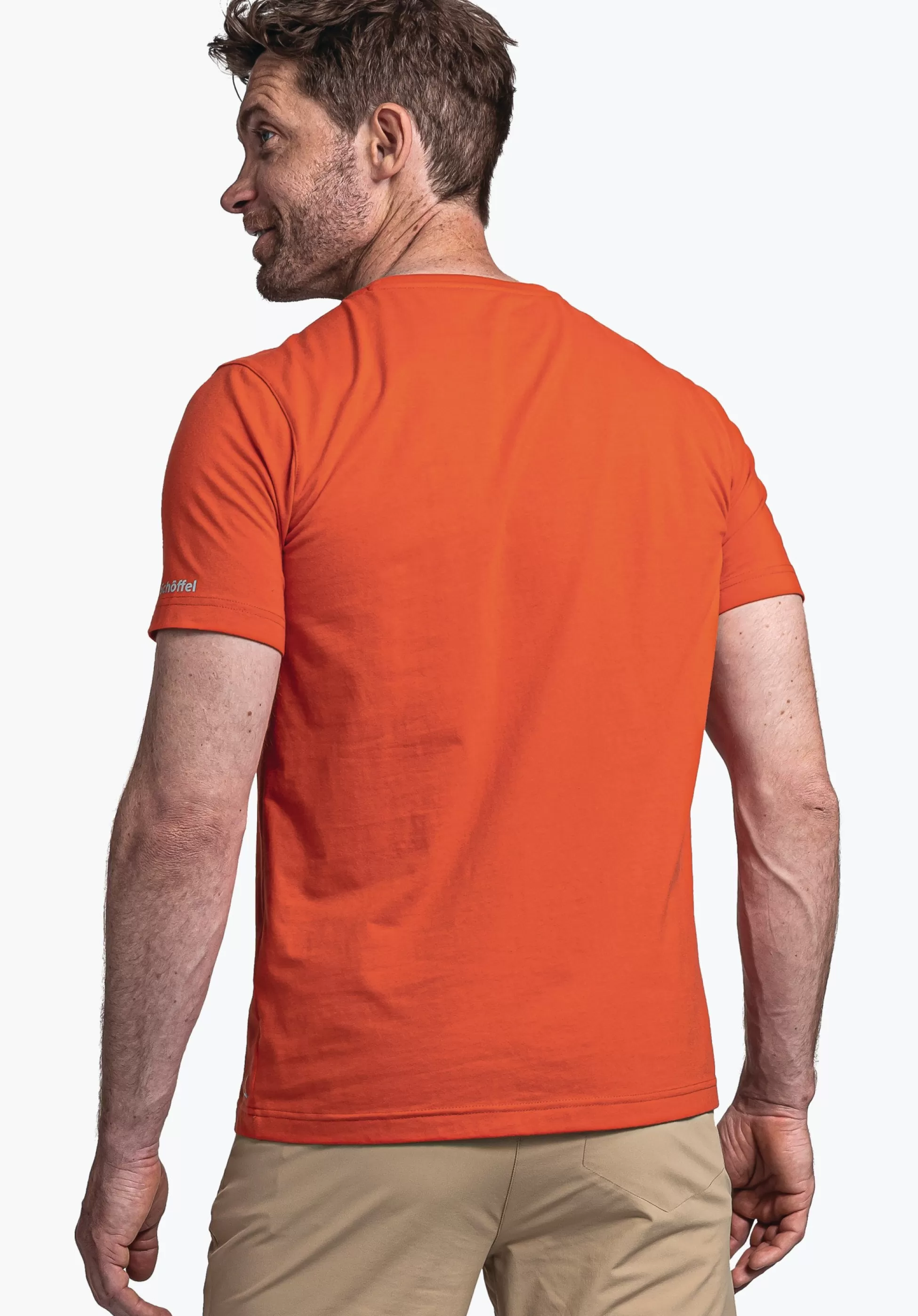 MEN SCHÖFFEL <Breathable t shirt for hiking orange
