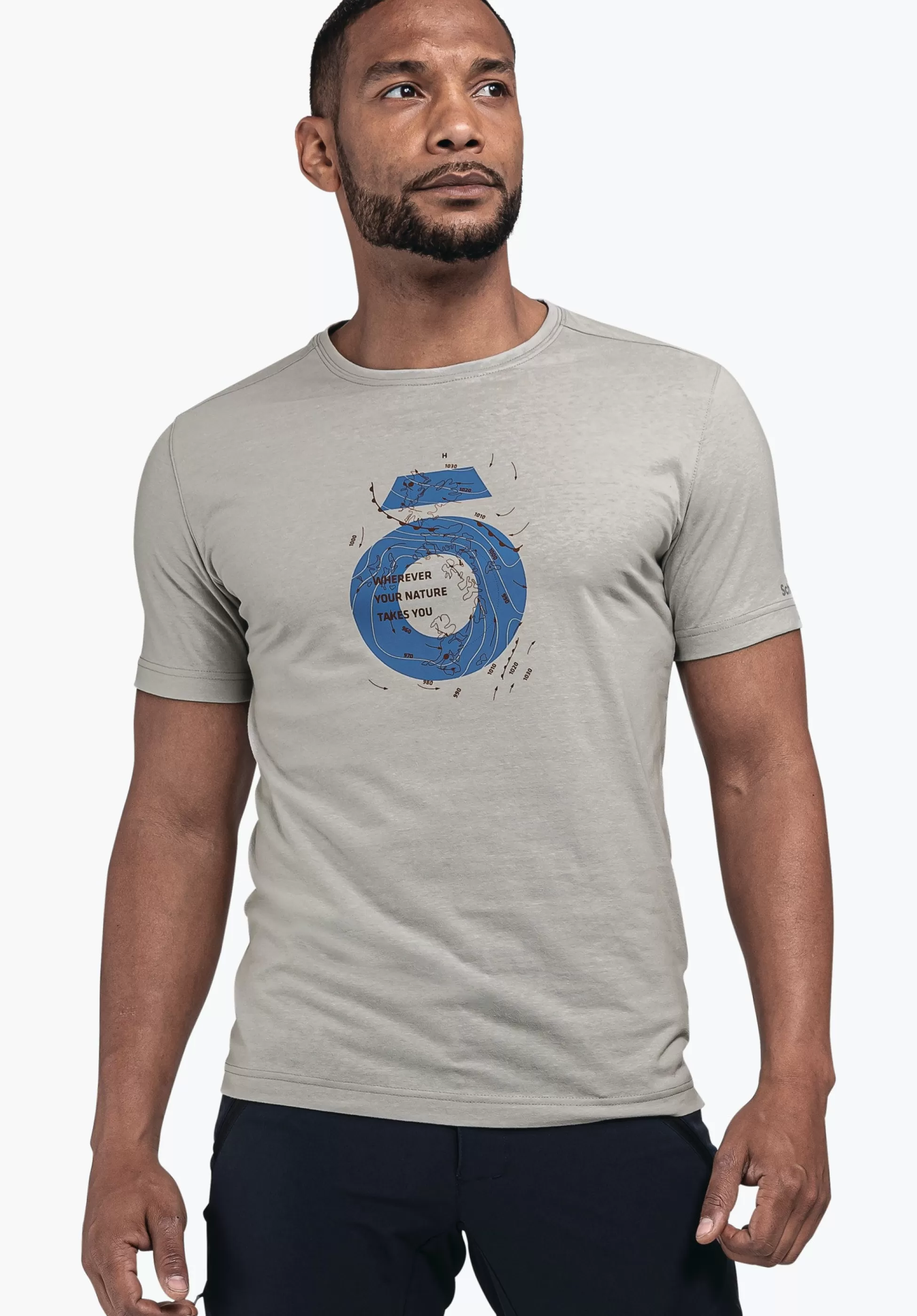 MEN SCHÖFFEL <Breathable t shirt for hiking orange
