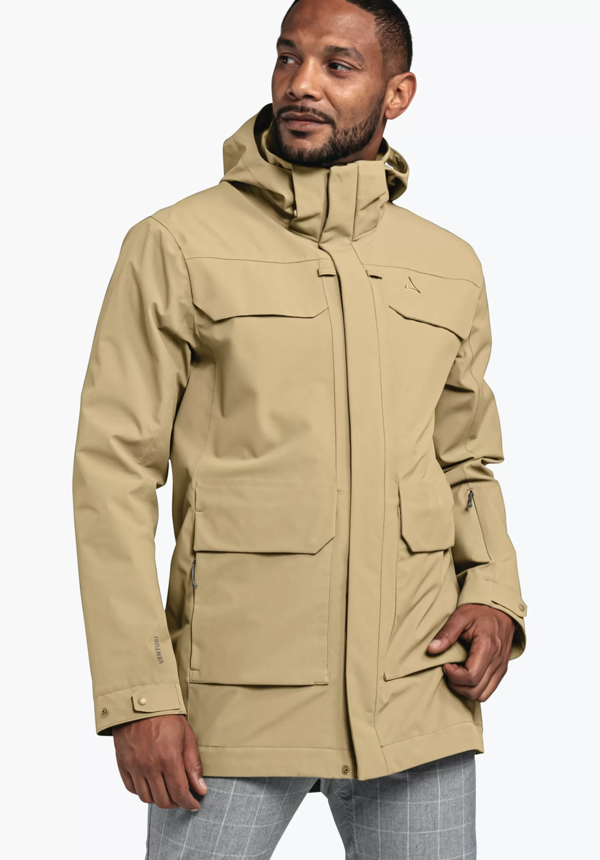 MEN SCHÖFFEL Travel/Leisure | Outdoor Jackets<Casual look waterproof jacket beige
