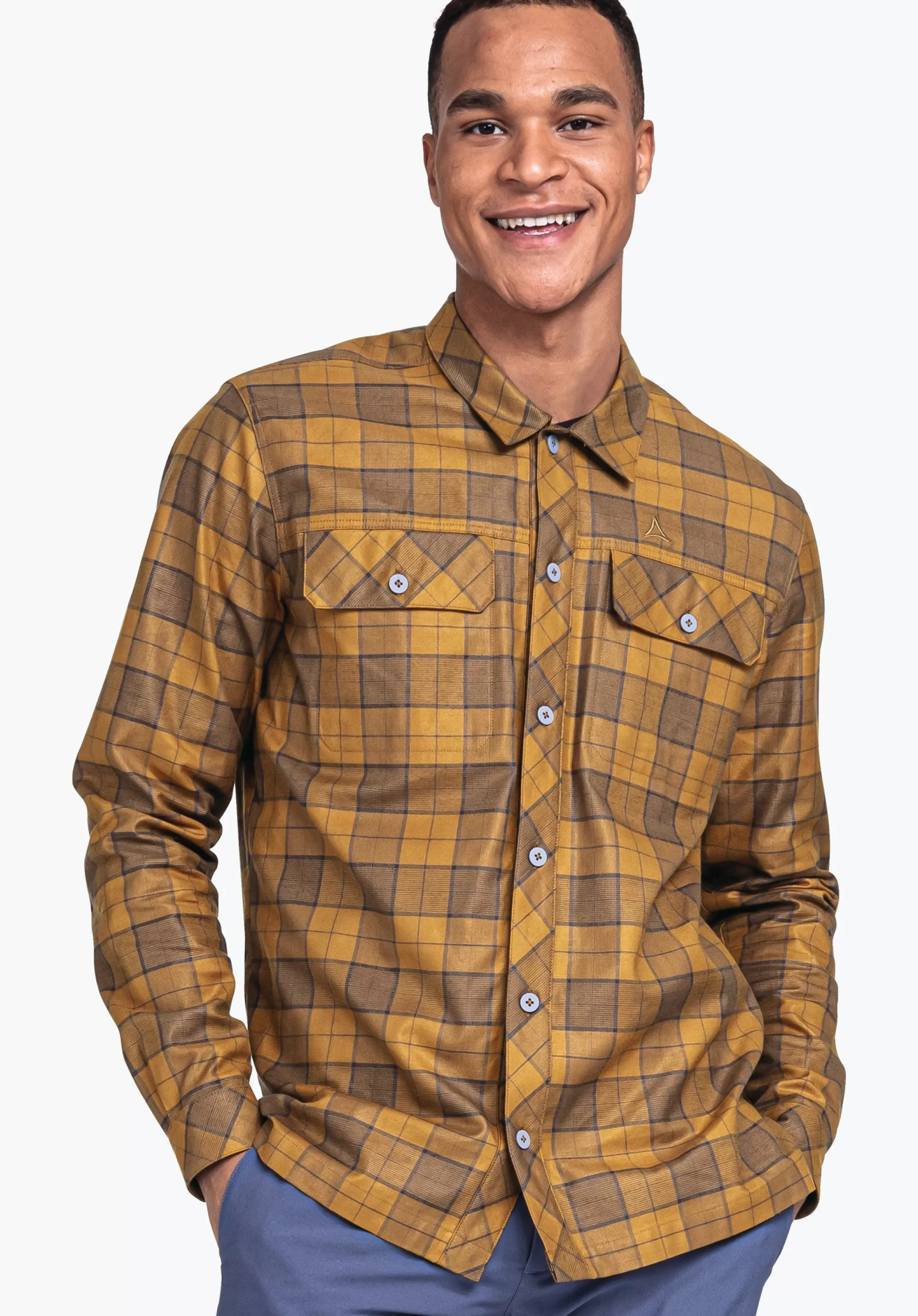 MEN SCHÖFFEL Travel/Leisure<Casual shirt made of Tencel material mix red