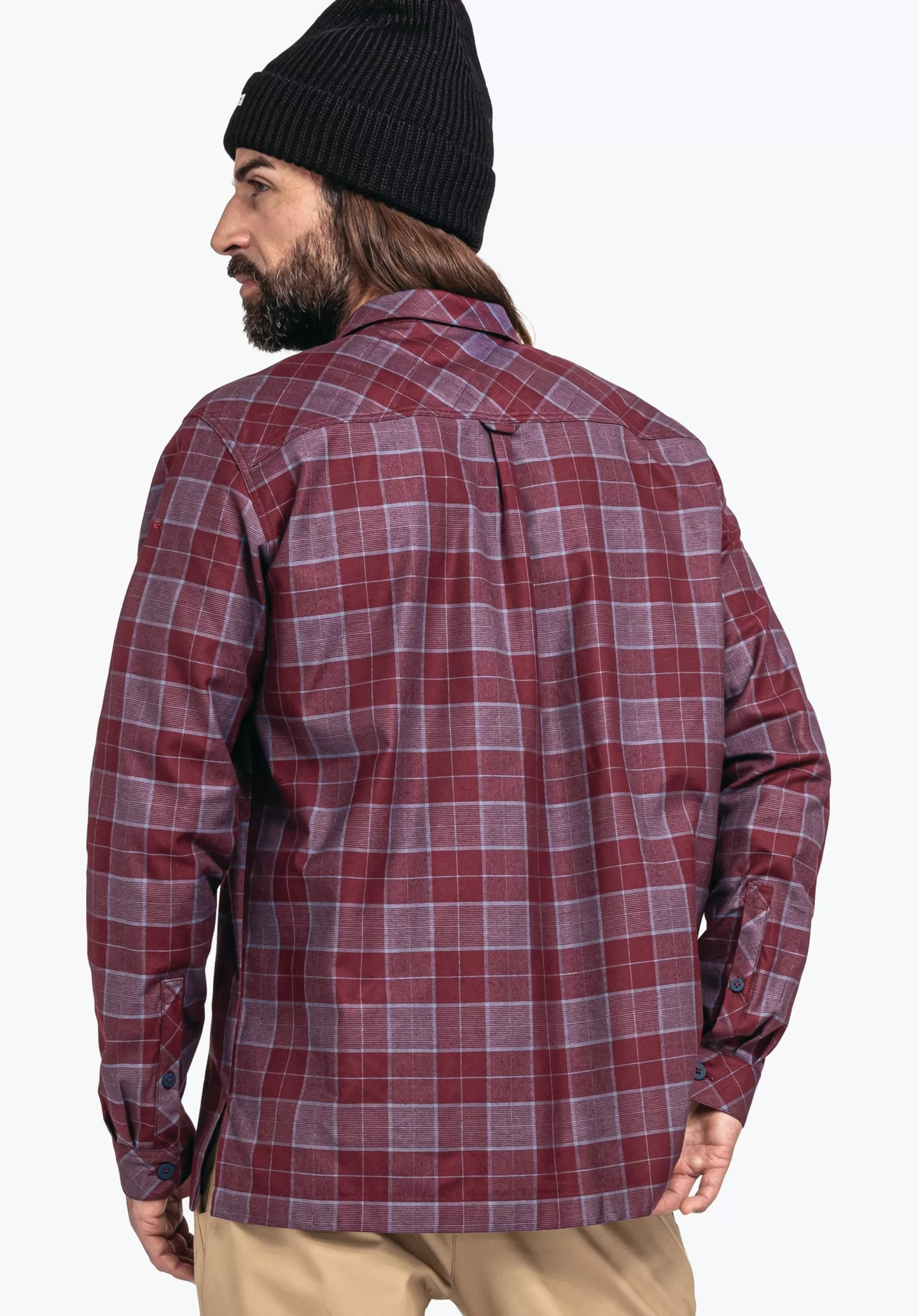 MEN SCHÖFFEL Travel/Leisure<Casual shirt made of Tencel material mix red