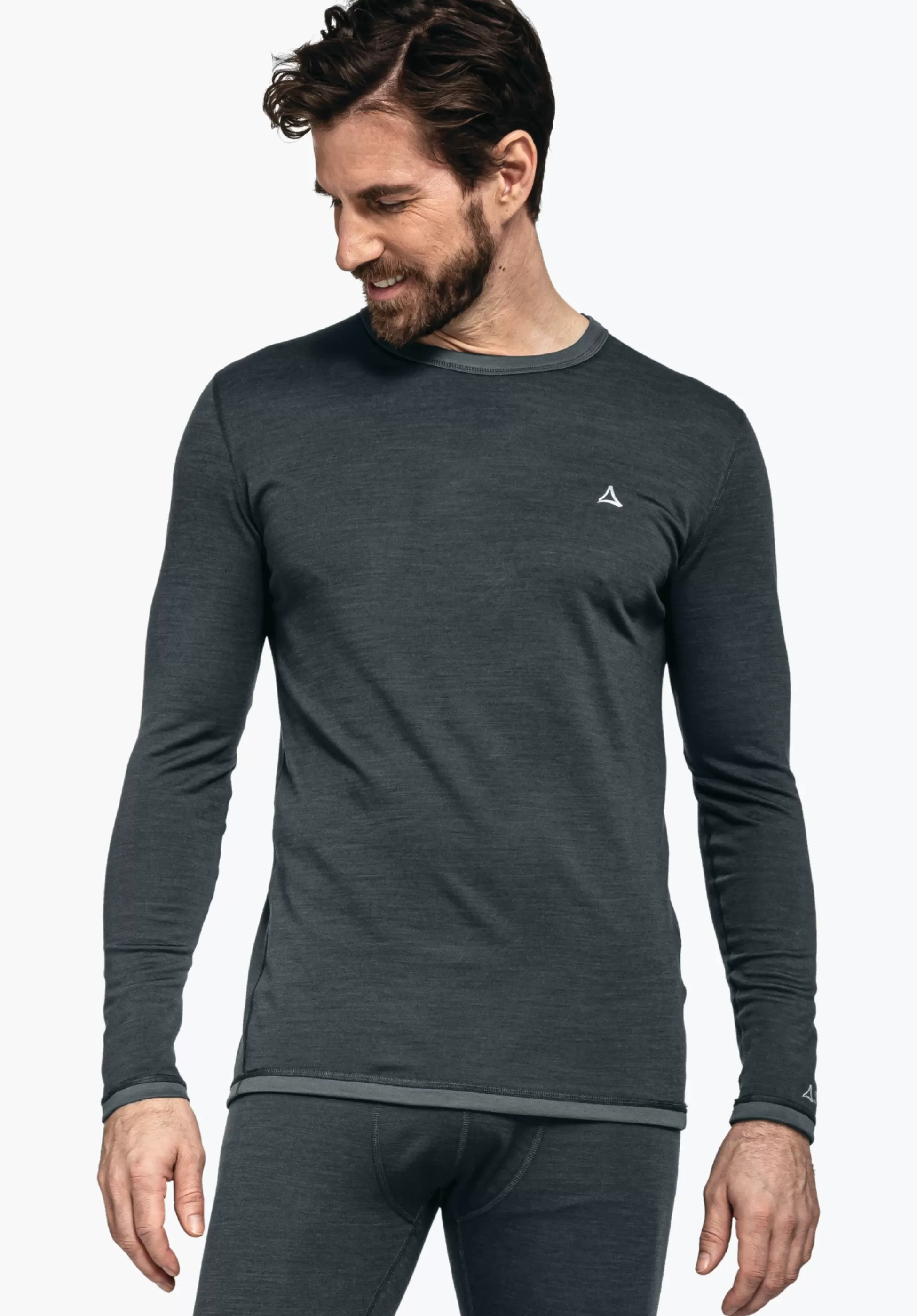MEN SCHÖFFEL Skiing | Trek & Hike<Climate-regulating merino longsleeve blue