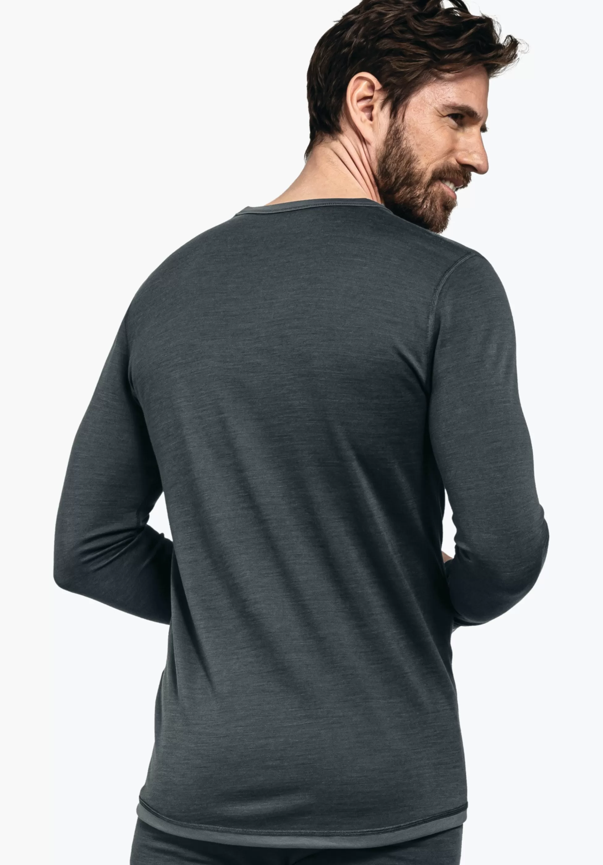 MEN SCHÖFFEL Skiing | Trek & Hike<Climate-regulating merino longsleeve blue