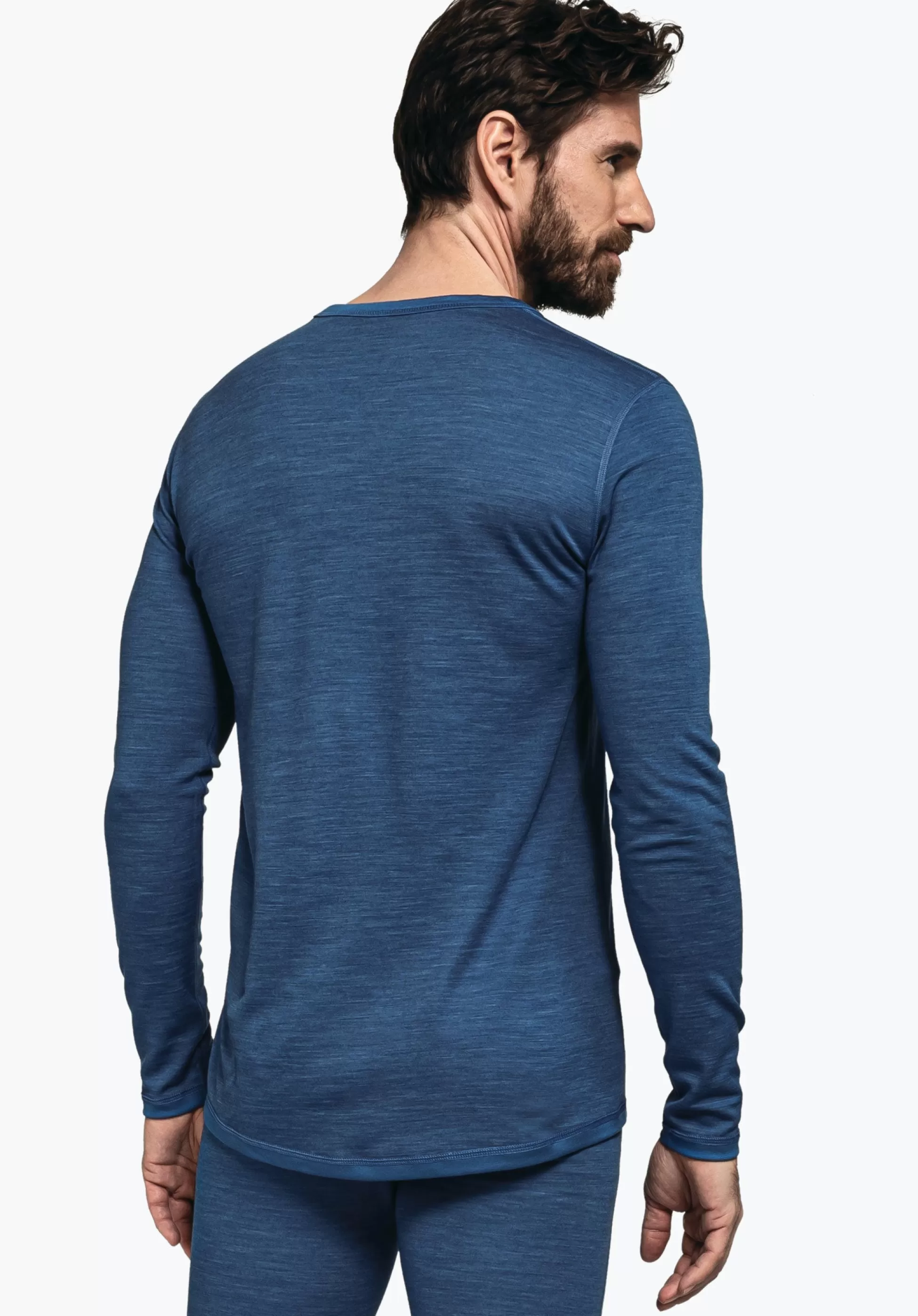 MEN SCHÖFFEL Skiing | Trek & Hike<Climate-regulating merino longsleeve blue