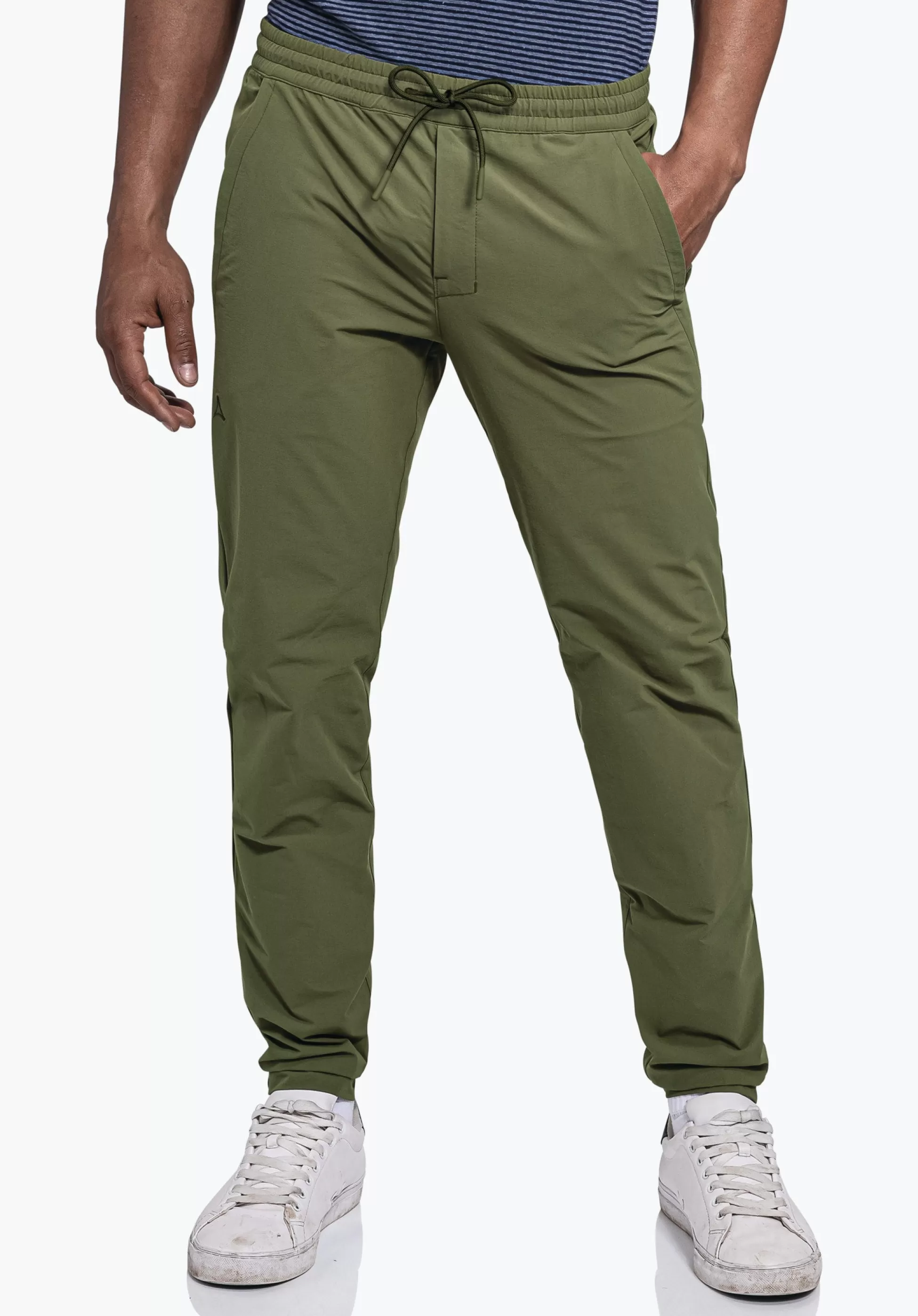 MEN SCHÖFFEL Travel/Leisure | Pants Long<Comfortable & water repellent casual pants grün