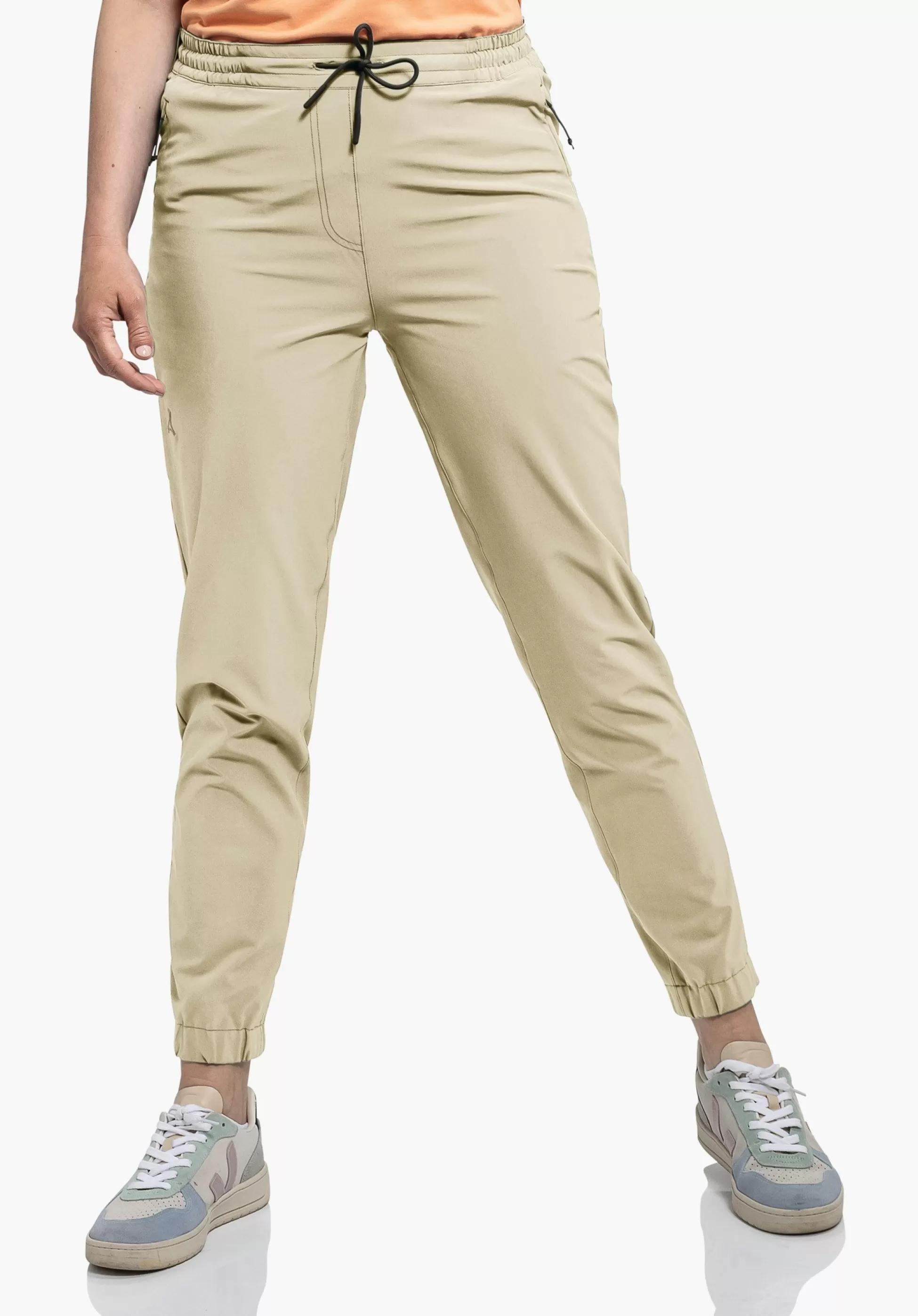 WOMEN SCHÖFFEL Travel/Leisure | Pants Long<Comfortable & water repellent casual pants braun