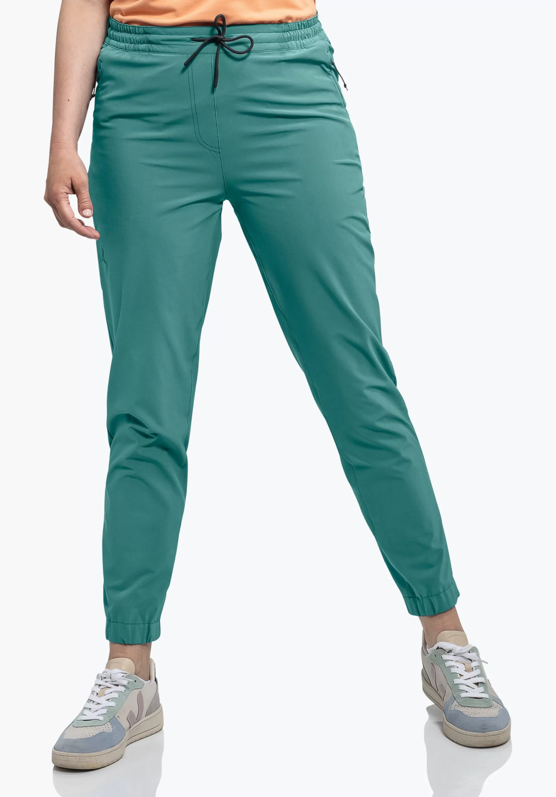 WOMEN SCHÖFFEL Travel/Leisure | Pants Long<Comfortable & water repellent casual pants braun