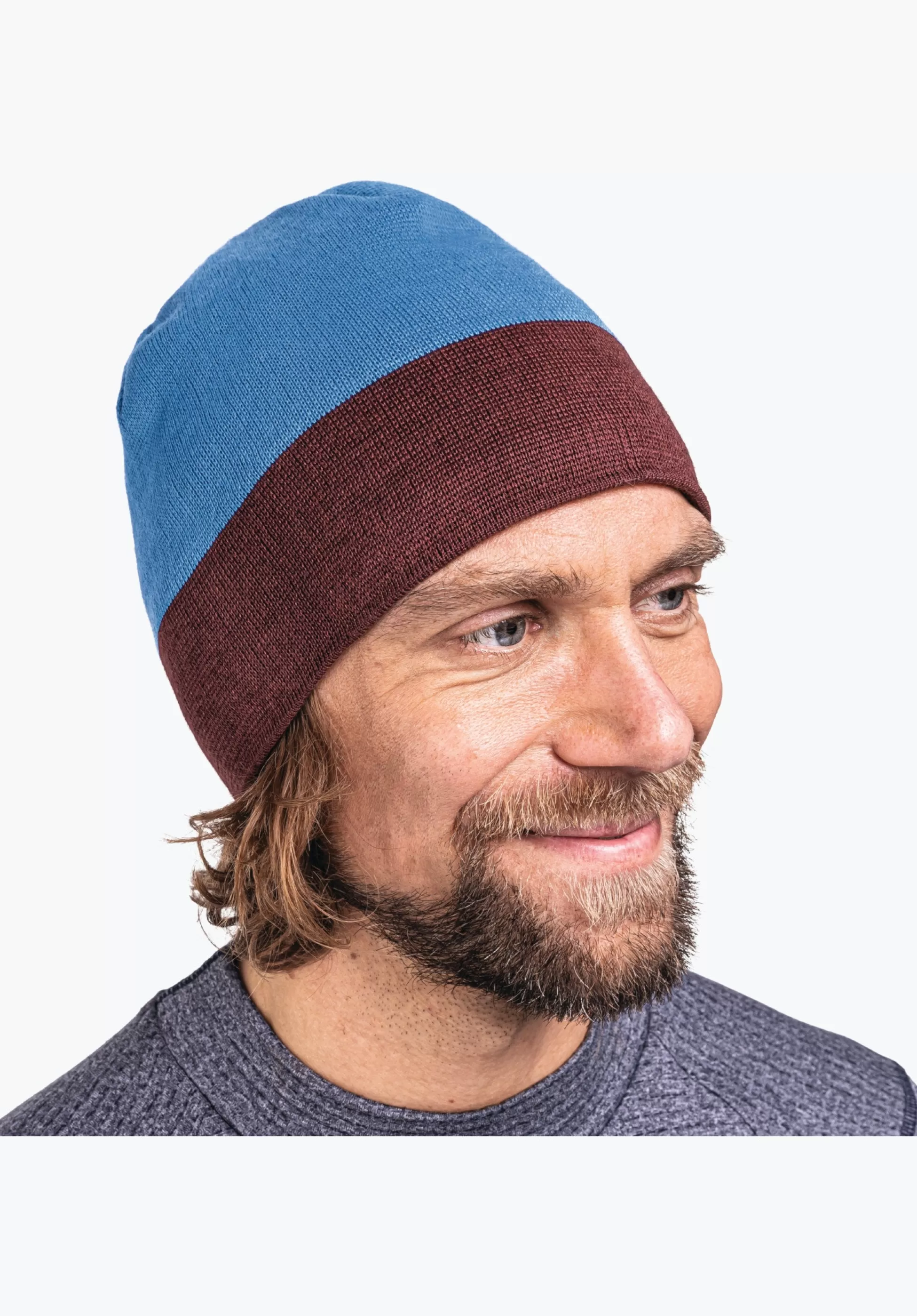 MEN SCHÖFFEL Skiing<Comfortable knitted hat with a fleece headband red