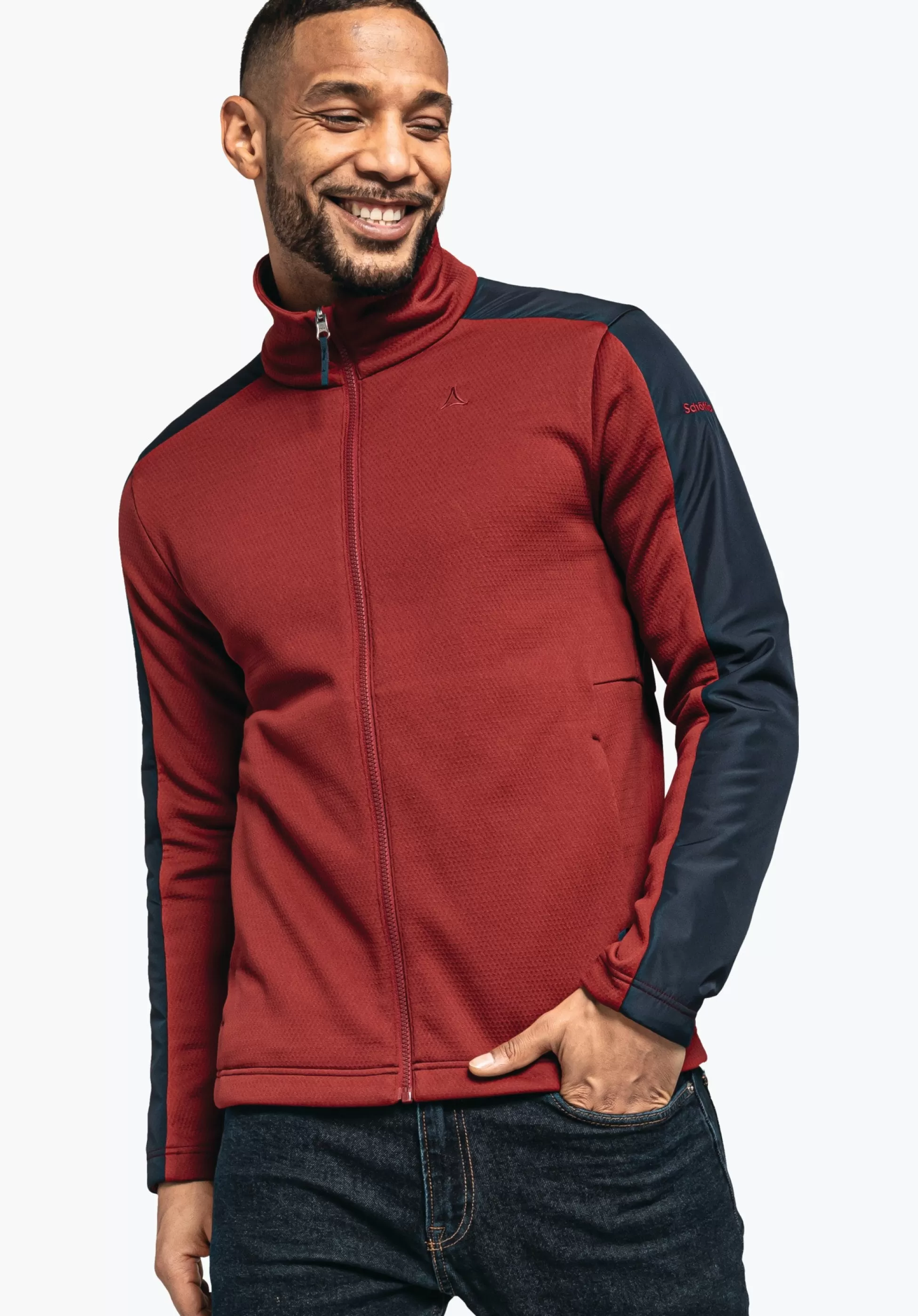 MEN SCHÖFFEL Travel/Leisure<Comfortable ZipIn! fleece jacket red