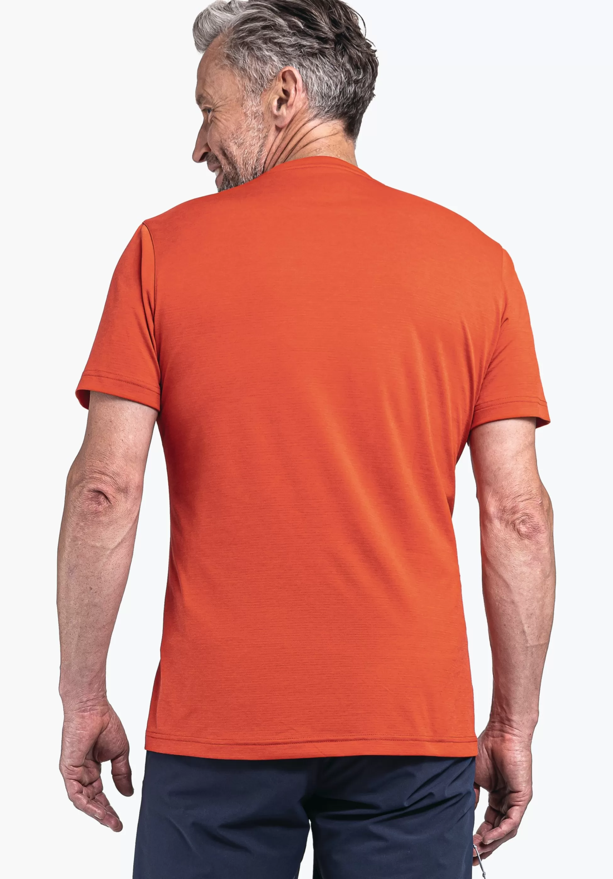 MEN SCHÖFFEL <Environmentally friendly & comfortable shirt orange