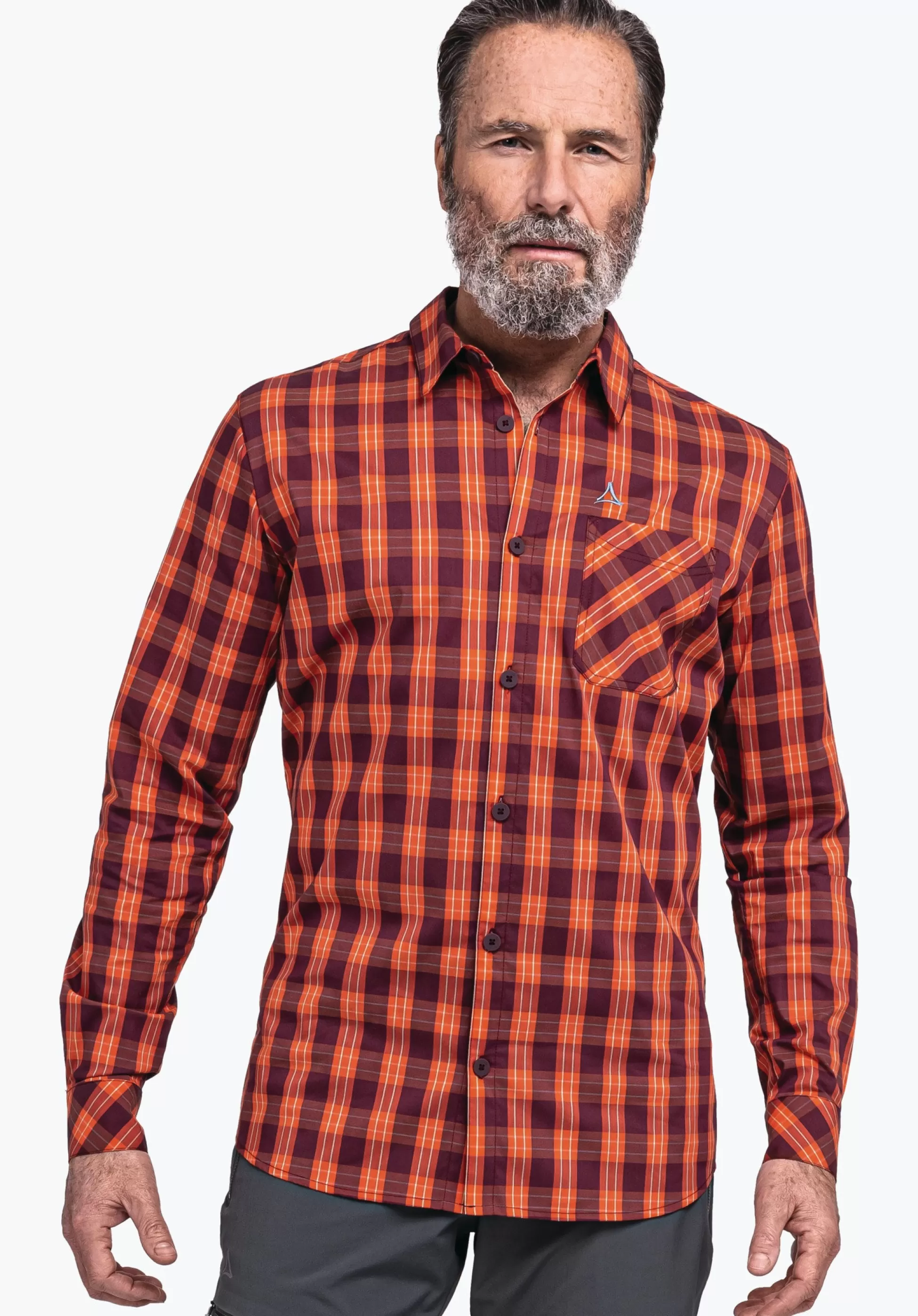 MEN SCHÖFFEL Trek & Hike<Fast drying and lightweight shirt red