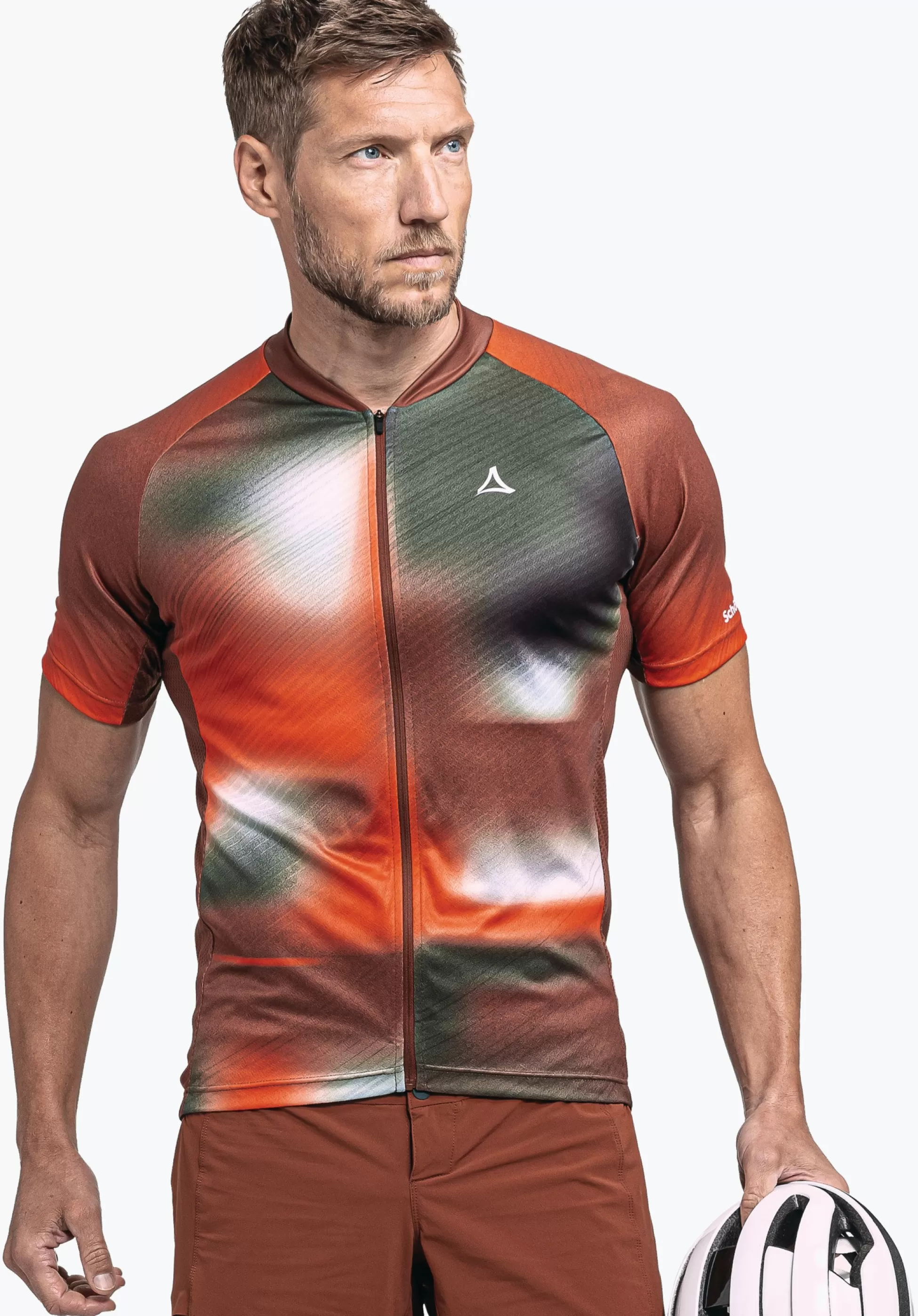 MEN SCHÖFFEL Bike<Functional bike jersey with top features orange