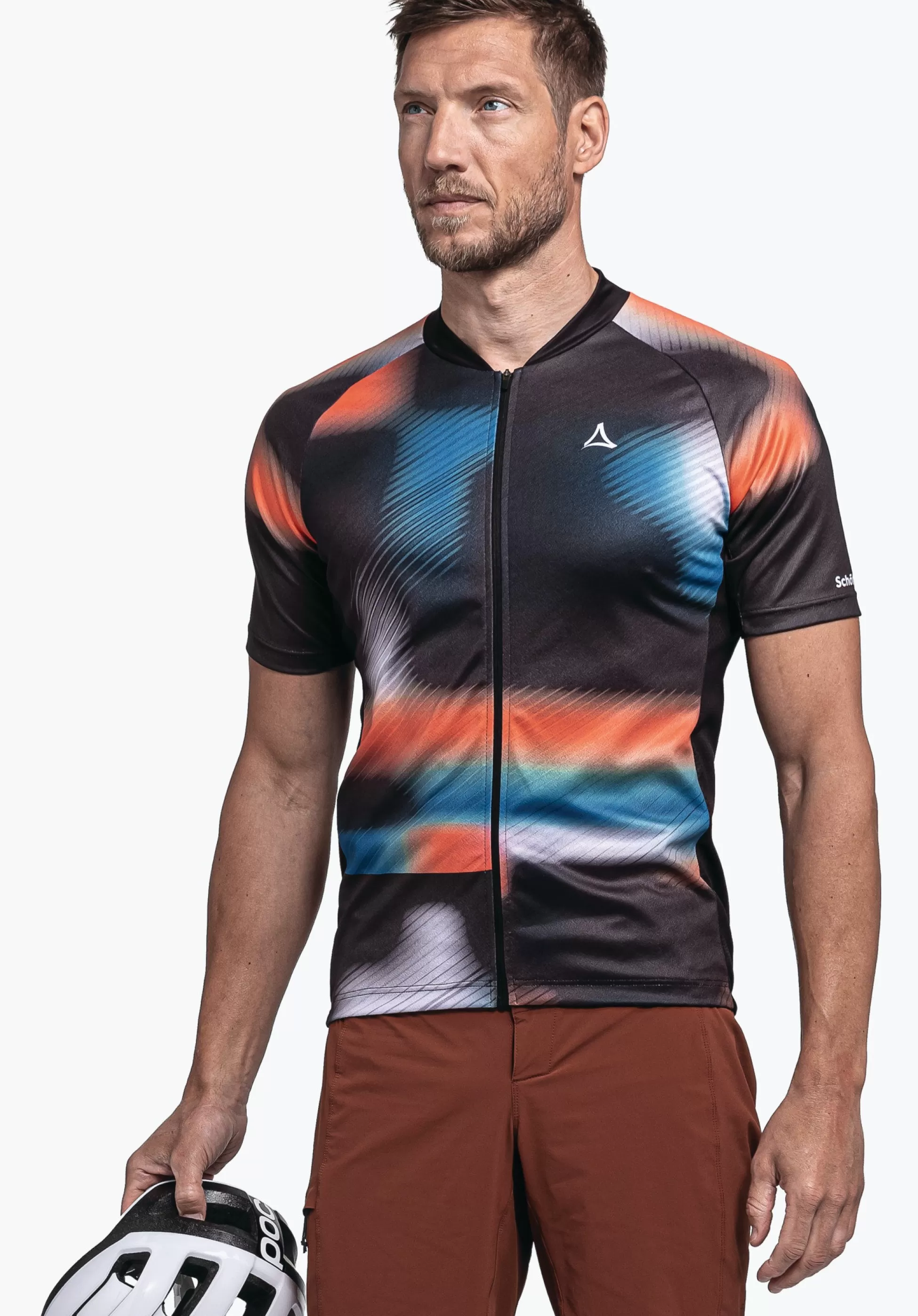 MEN SCHÖFFEL Bike<Functional bike jersey with top features orange