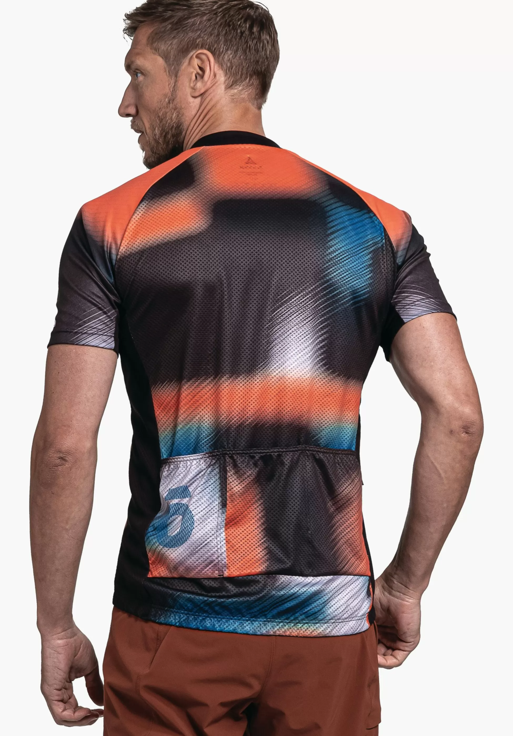 MEN SCHÖFFEL Bike<Functional bike jersey with top features orange