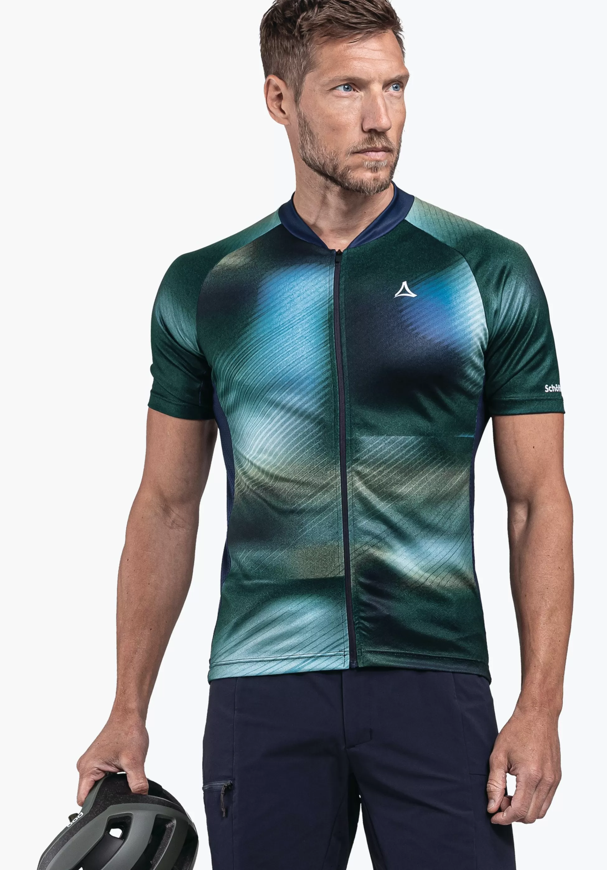 MEN SCHÖFFEL Bike<Functional bike jersey with top features orange