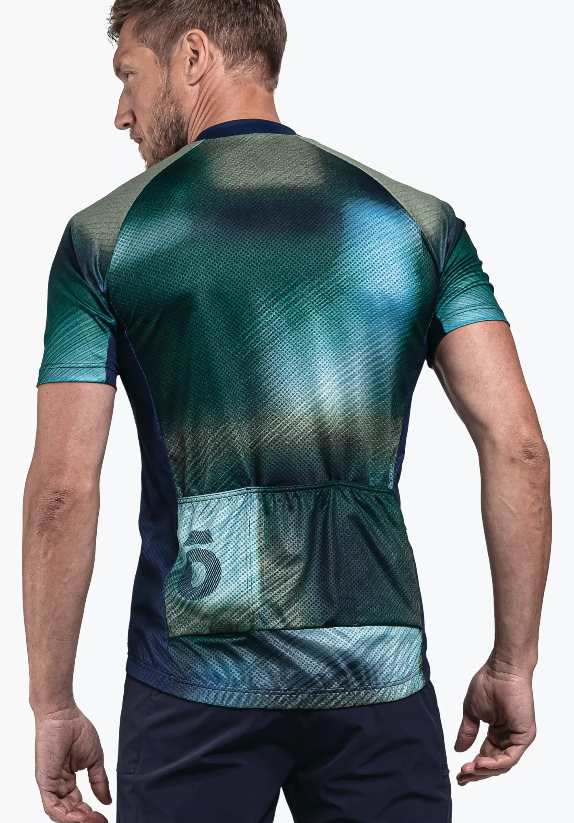 MEN SCHÖFFEL Bike<Functional bike jersey with top features orange