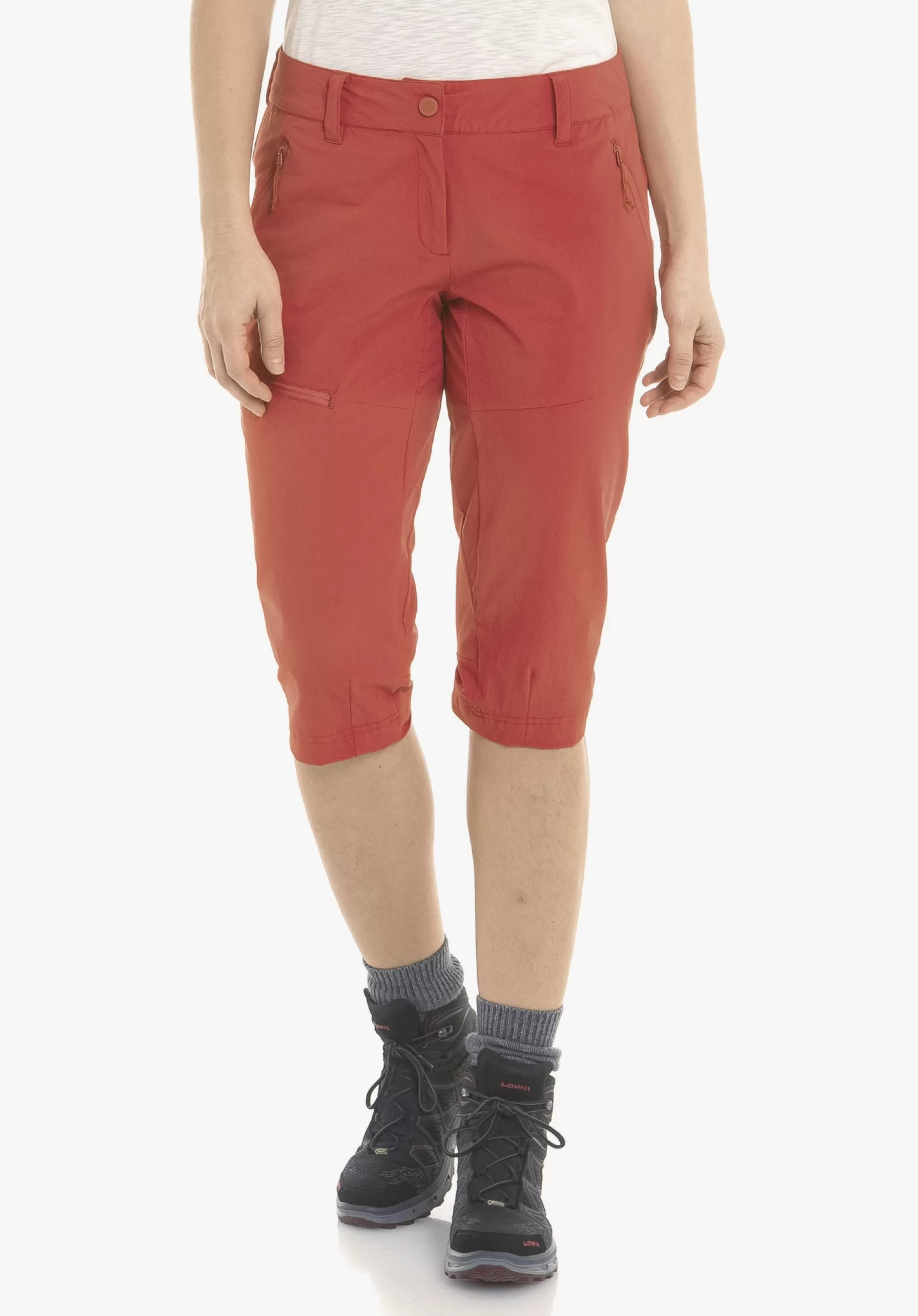 WOMEN SCHÖFFEL Trek & Hike | Pants Short<Functional ¾-length pants for any activity red