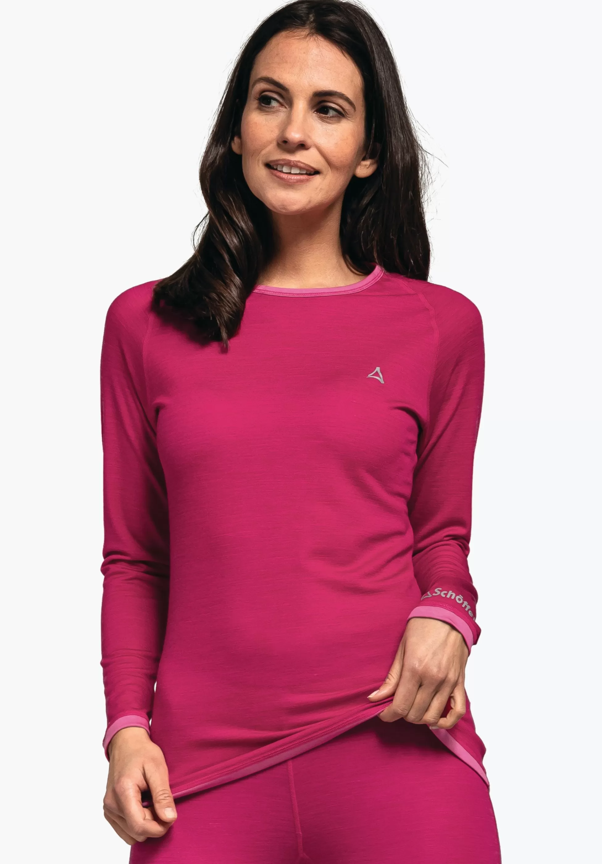WOMEN SCHÖFFEL Skiing | Trek & Hike<Functional longsleeve with merino wool pink