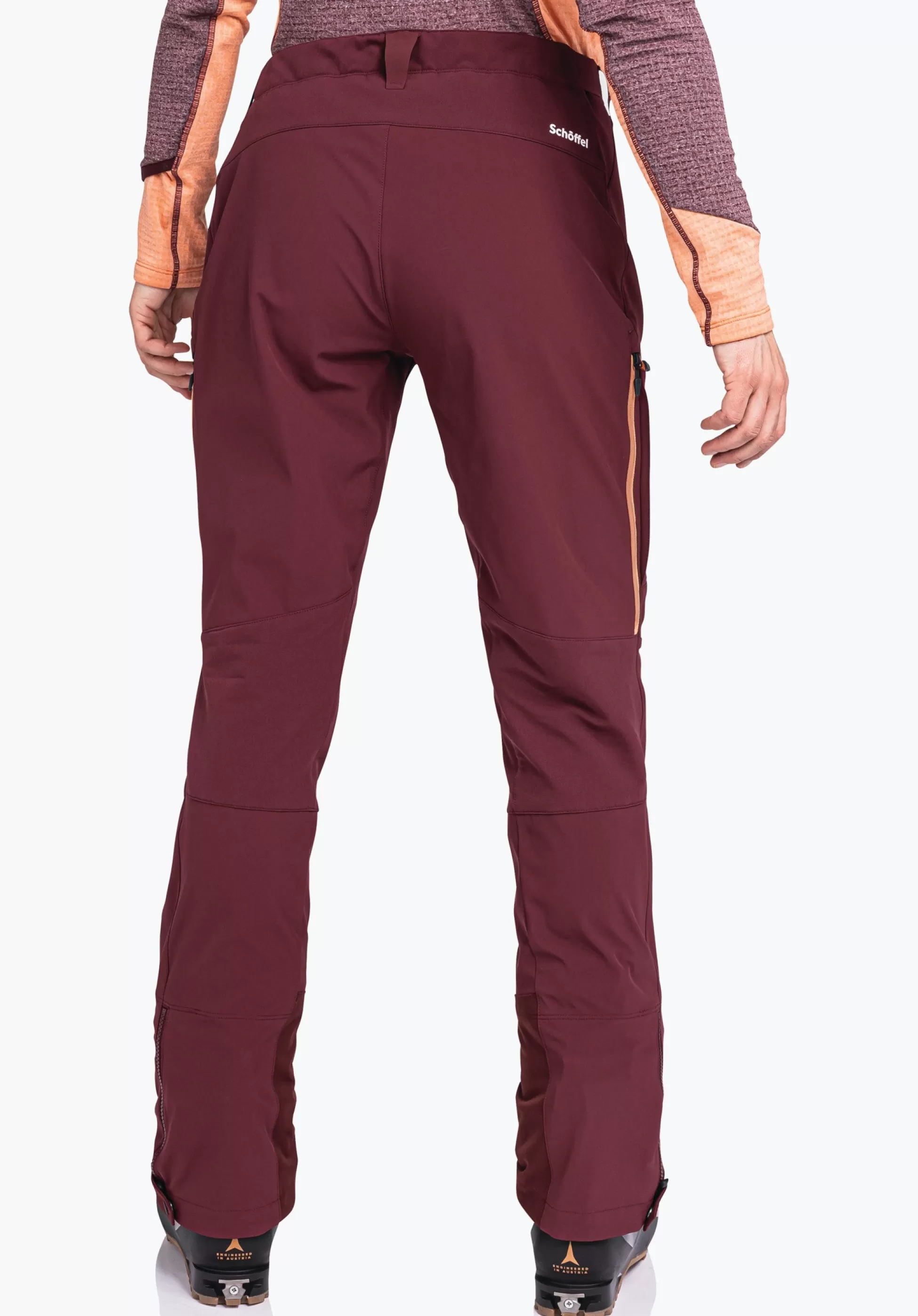 WOMEN SCHÖFFEL Ski Tour | Mountaineering | Pants Long<Functional softshell ski touring pants red