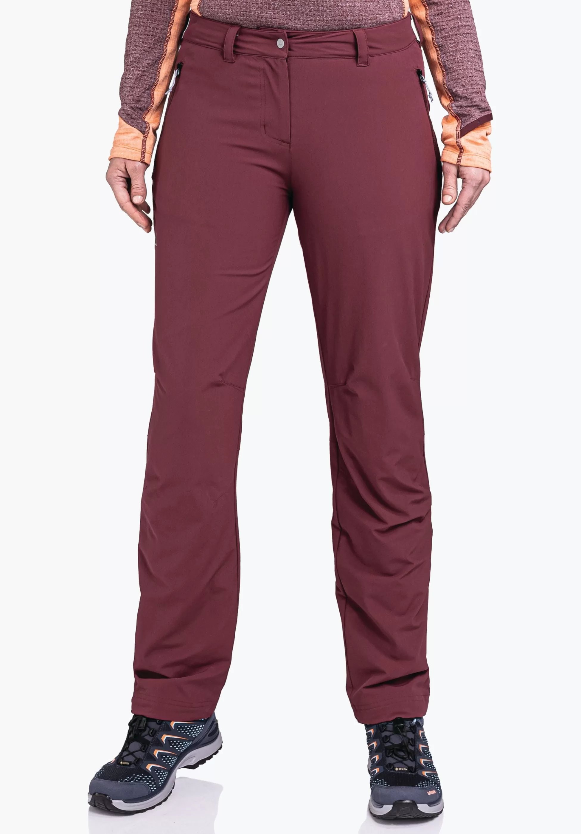 WOMEN SCHÖFFEL Trek & Hike | Pants Long<Functional, warming hiking pants red