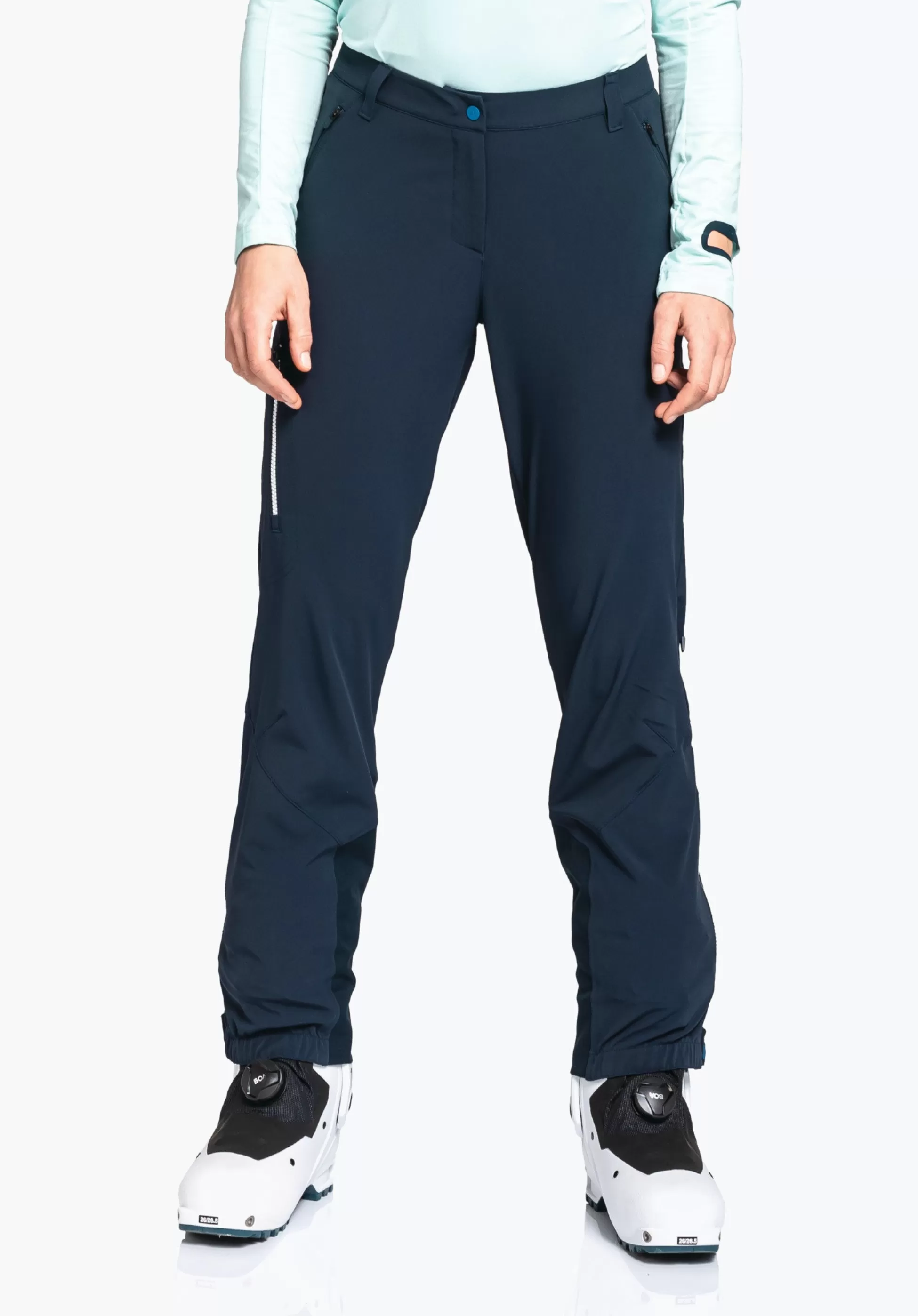 WOMEN SCHÖFFEL Ski Tour | Mountaineering | Pants Long<GORE-TEX® softshell ski touring pants red