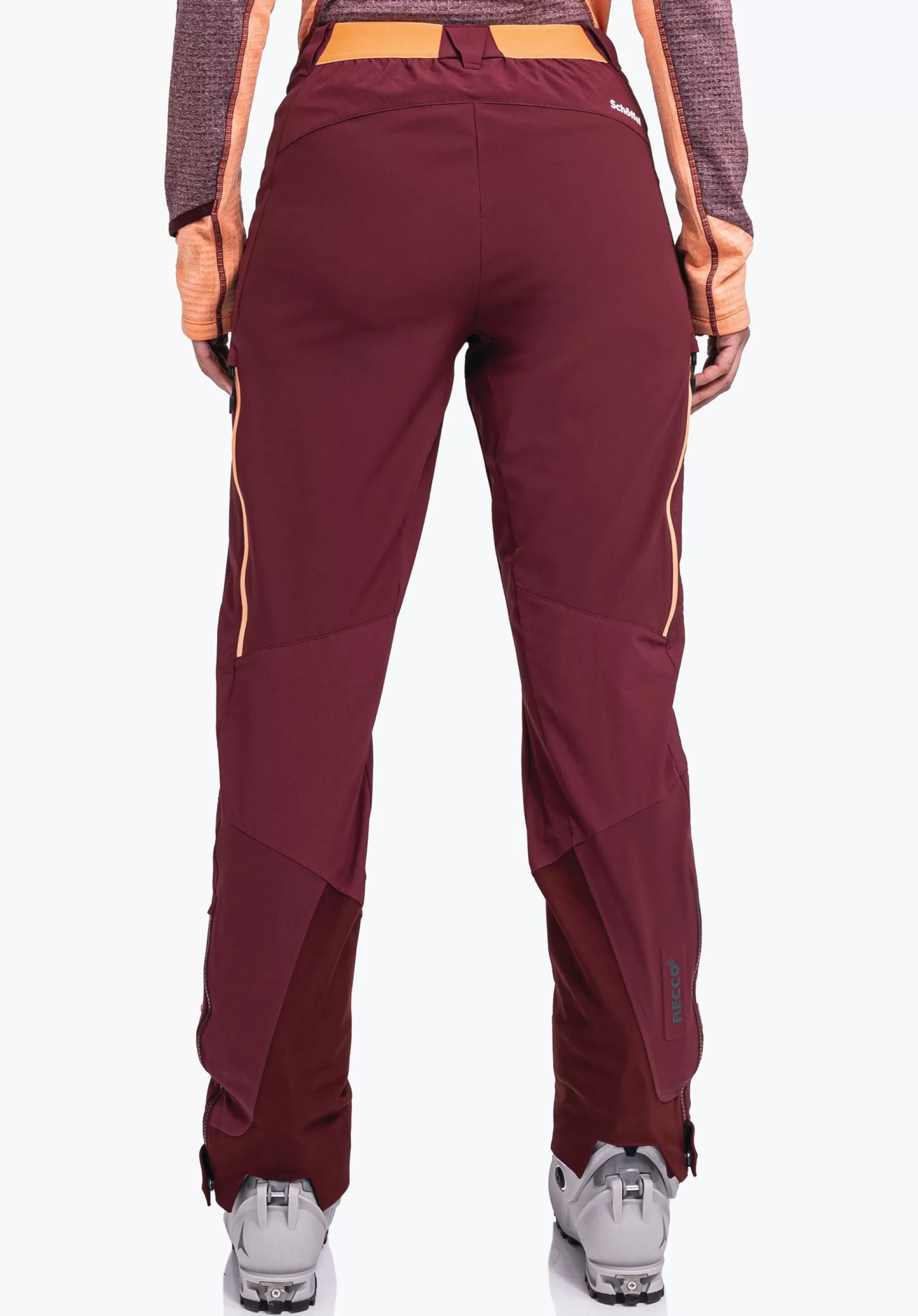 WOMEN SCHÖFFEL Ski Tour | Mountaineering | Pants Long<GORE-TEX® softshell ski touring pants red