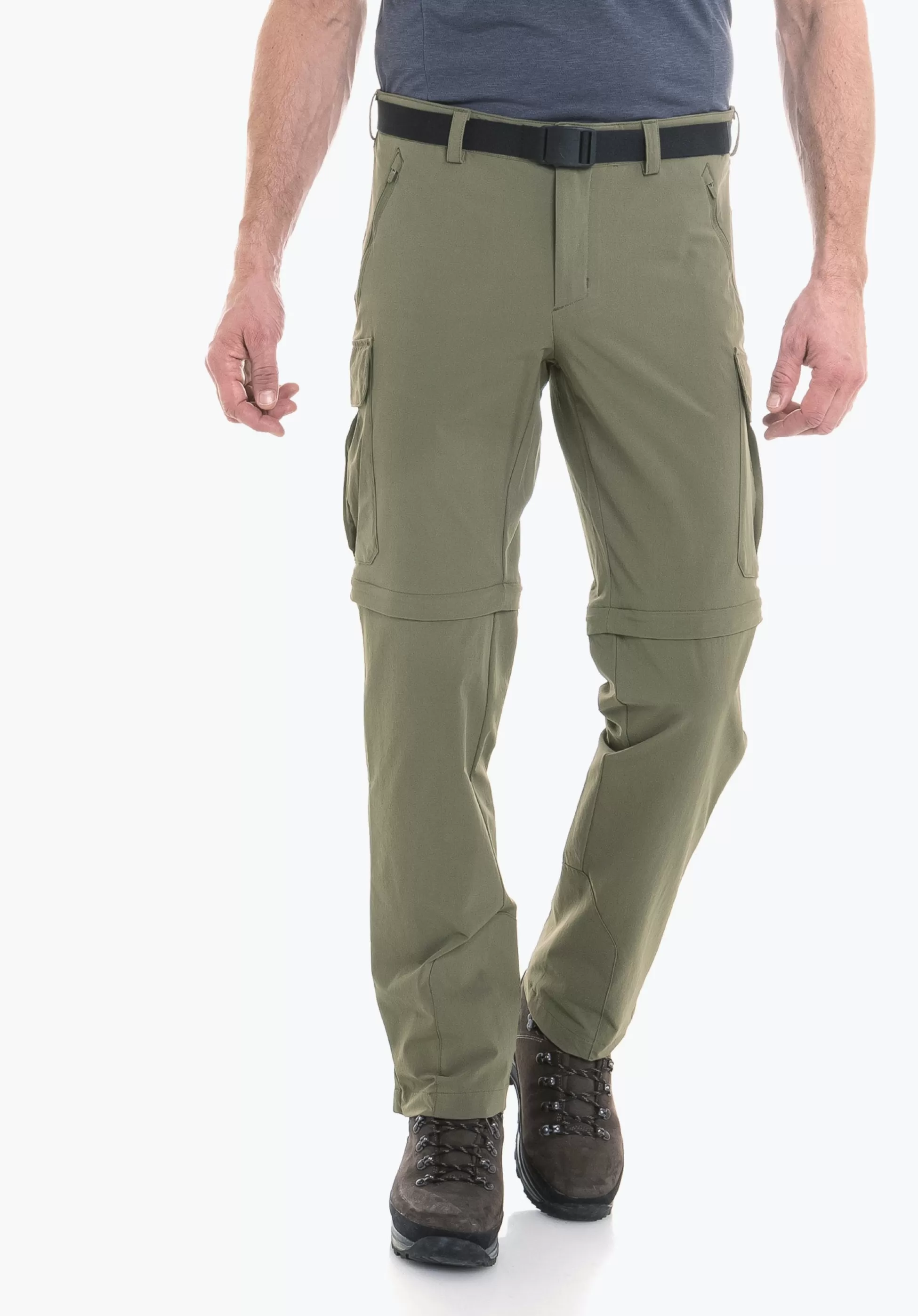 MEN SCHÖFFEL Trek & Hike | Pants Zip Off<Great hiking pants with Zip function green