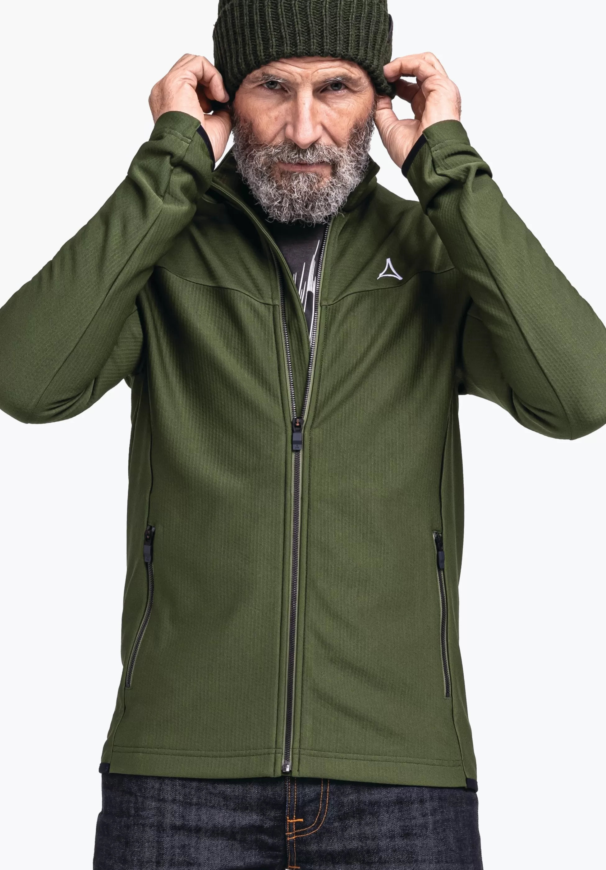 MEN SCHÖFFEL Skiing<High quality and warm fleece jacket red