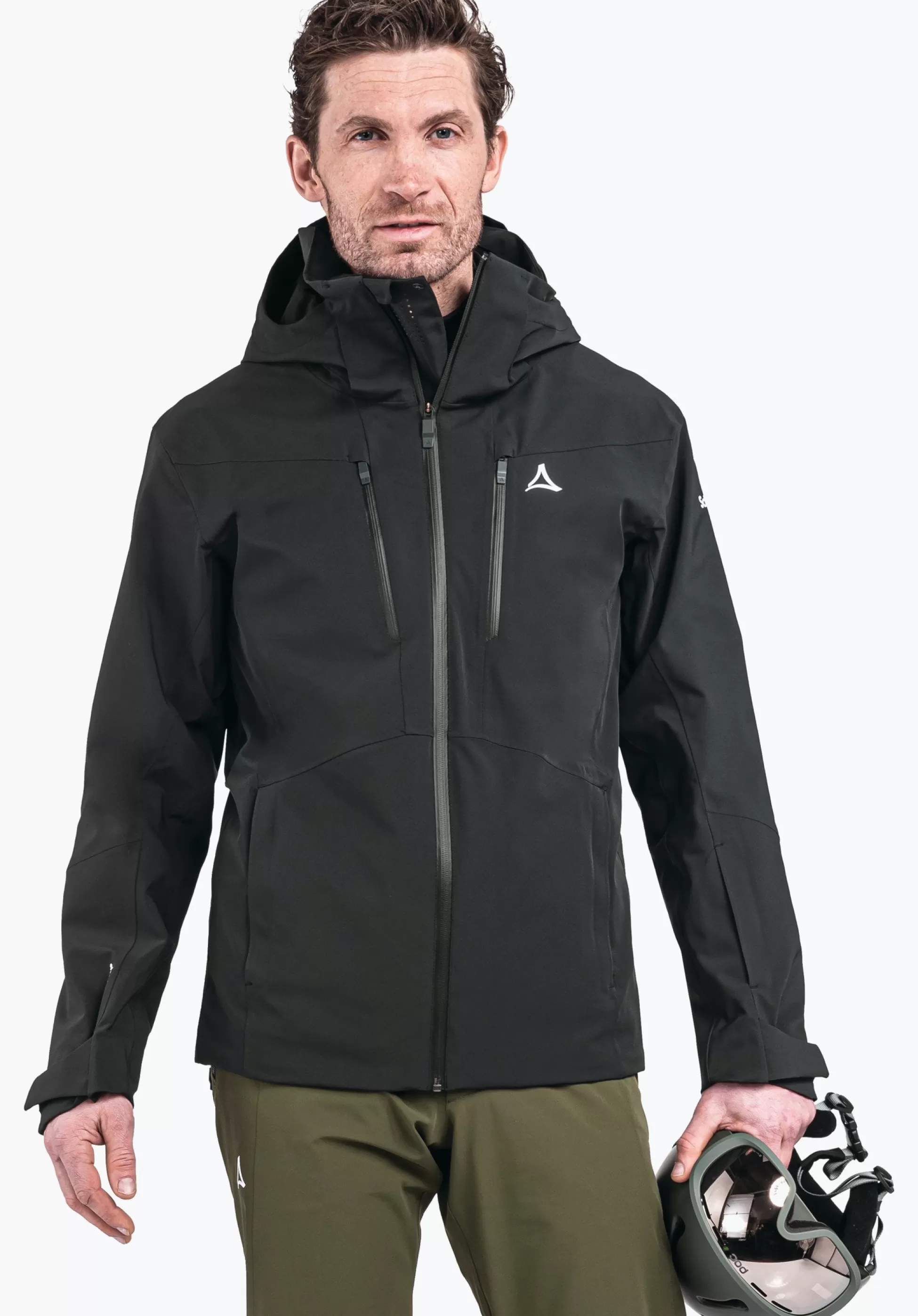 MEN SCHÖFFEL Skiing<High technical hardshell ski jacket green