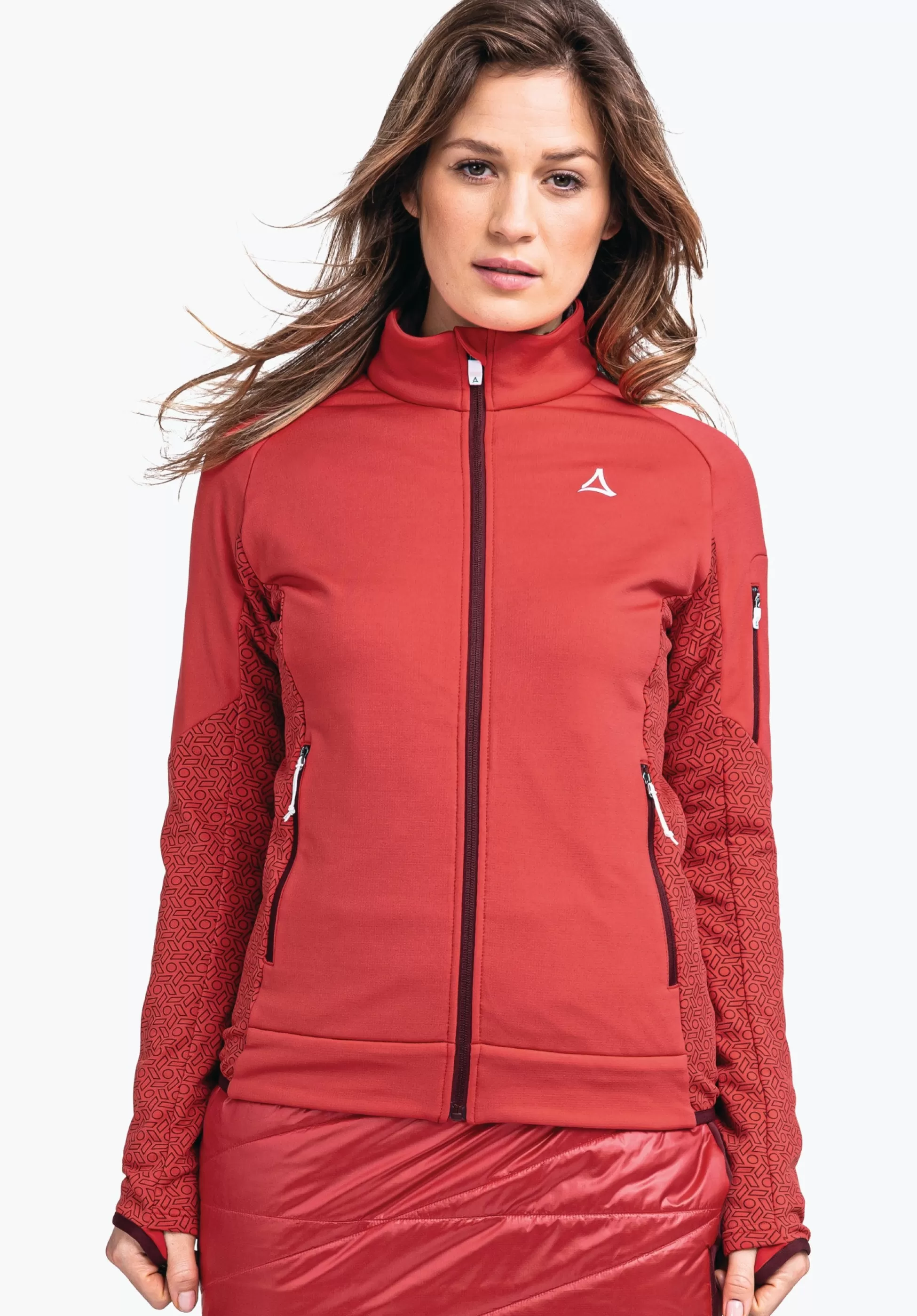 WOMEN SCHÖFFEL Trek & Hike<Hiking fleece with practical details red