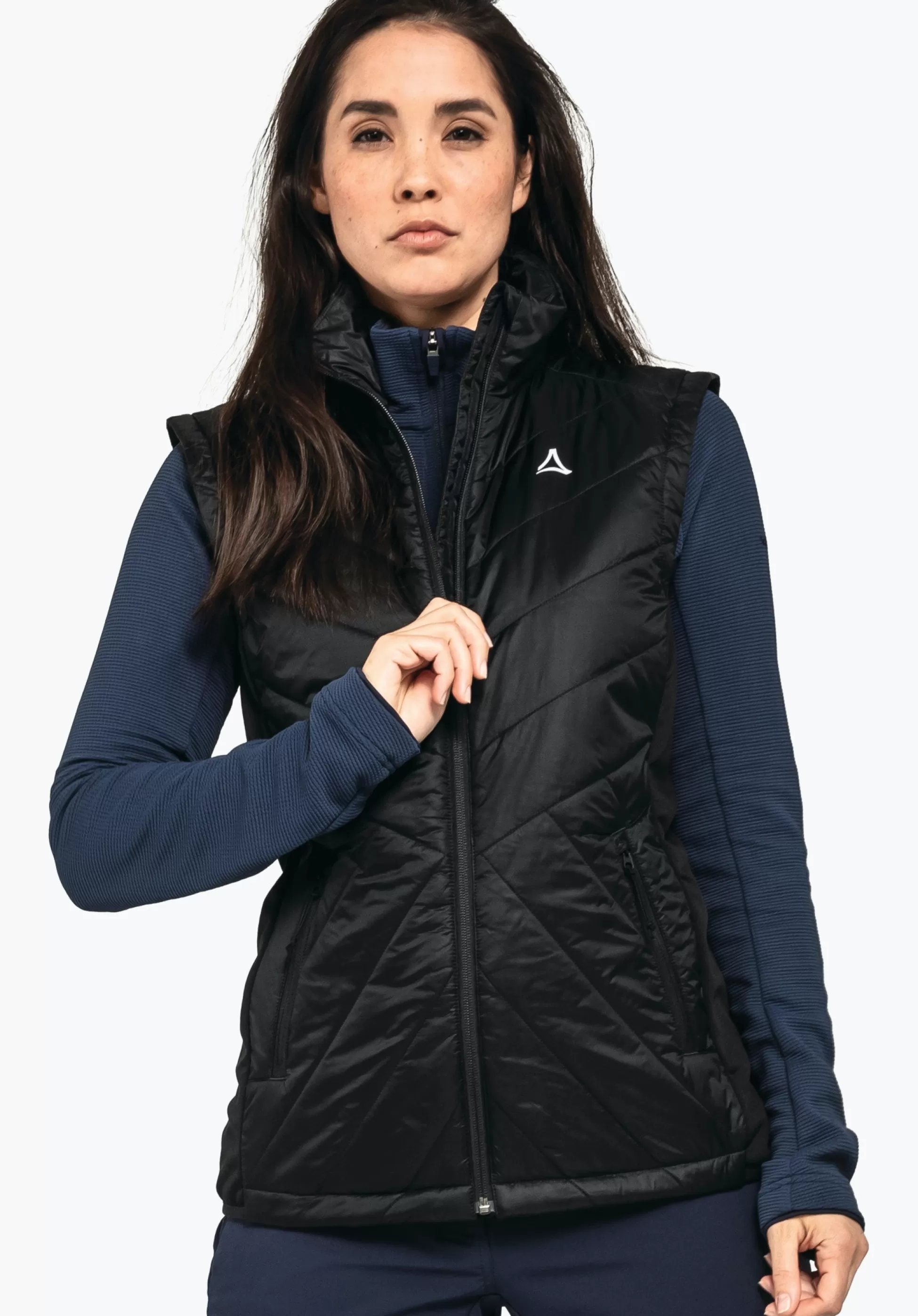 WOMEN SCHÖFFEL Trek & Hike<Hybrid gilet with sustainable padding green